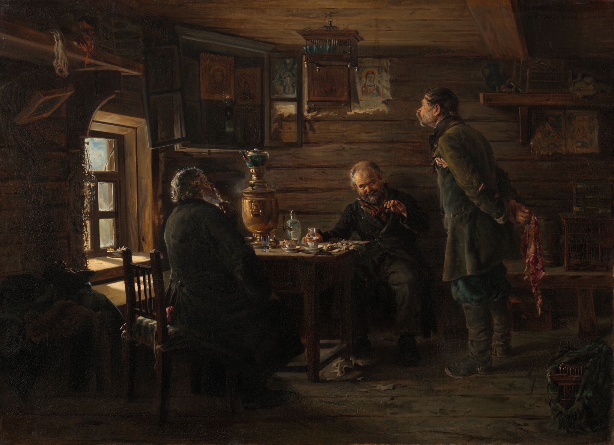 Любители соловьев, Vladimir Makovsky, 1872-1873