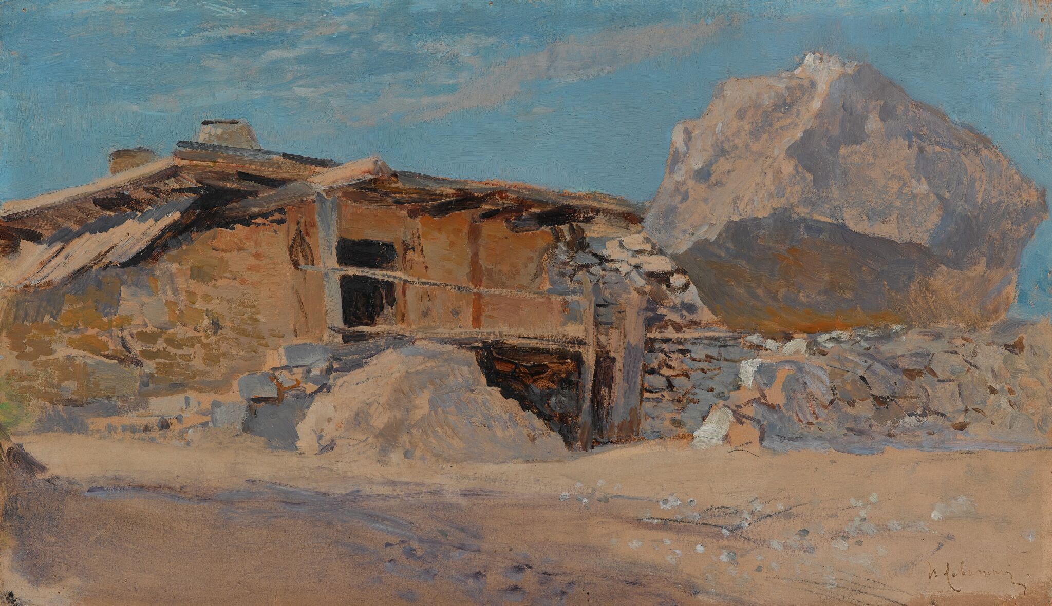 Сакля в Алупке, Isaac Levitan, 1886