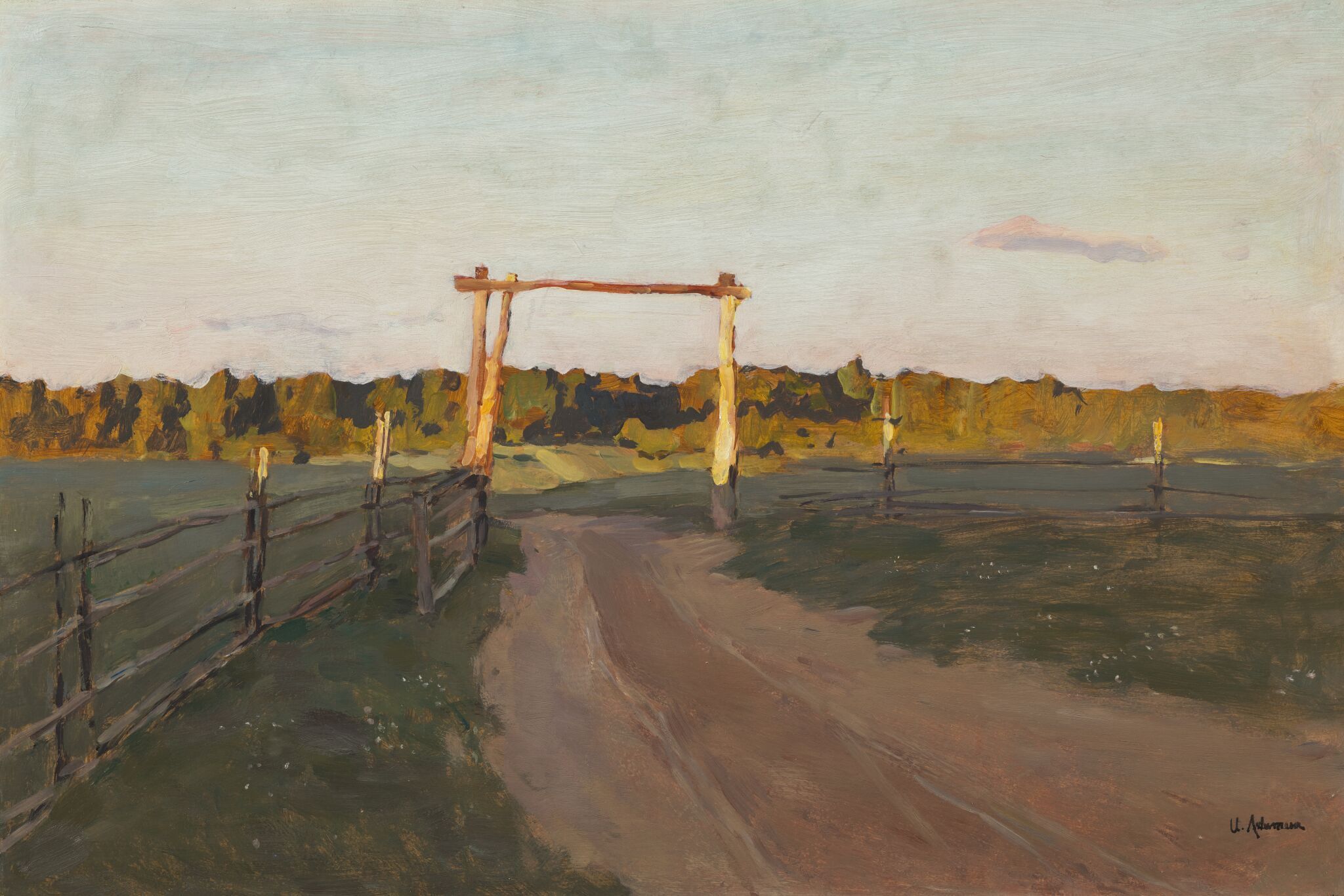 Летний вечер, Isaac Levitan, 1900