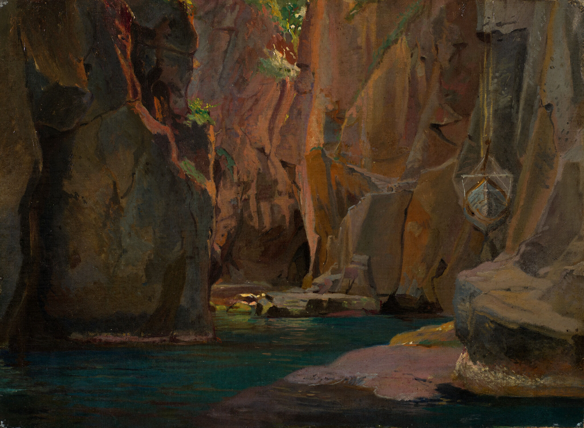 Ущелье в горах Каррары, Nikolai Ge, 1868