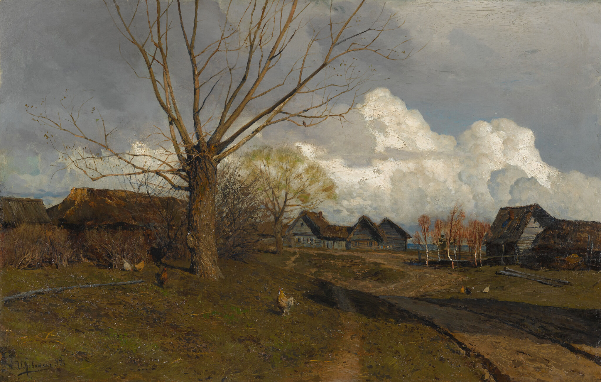 Саввинская слобода под Звенигородом, Isaac Levitan, 1884