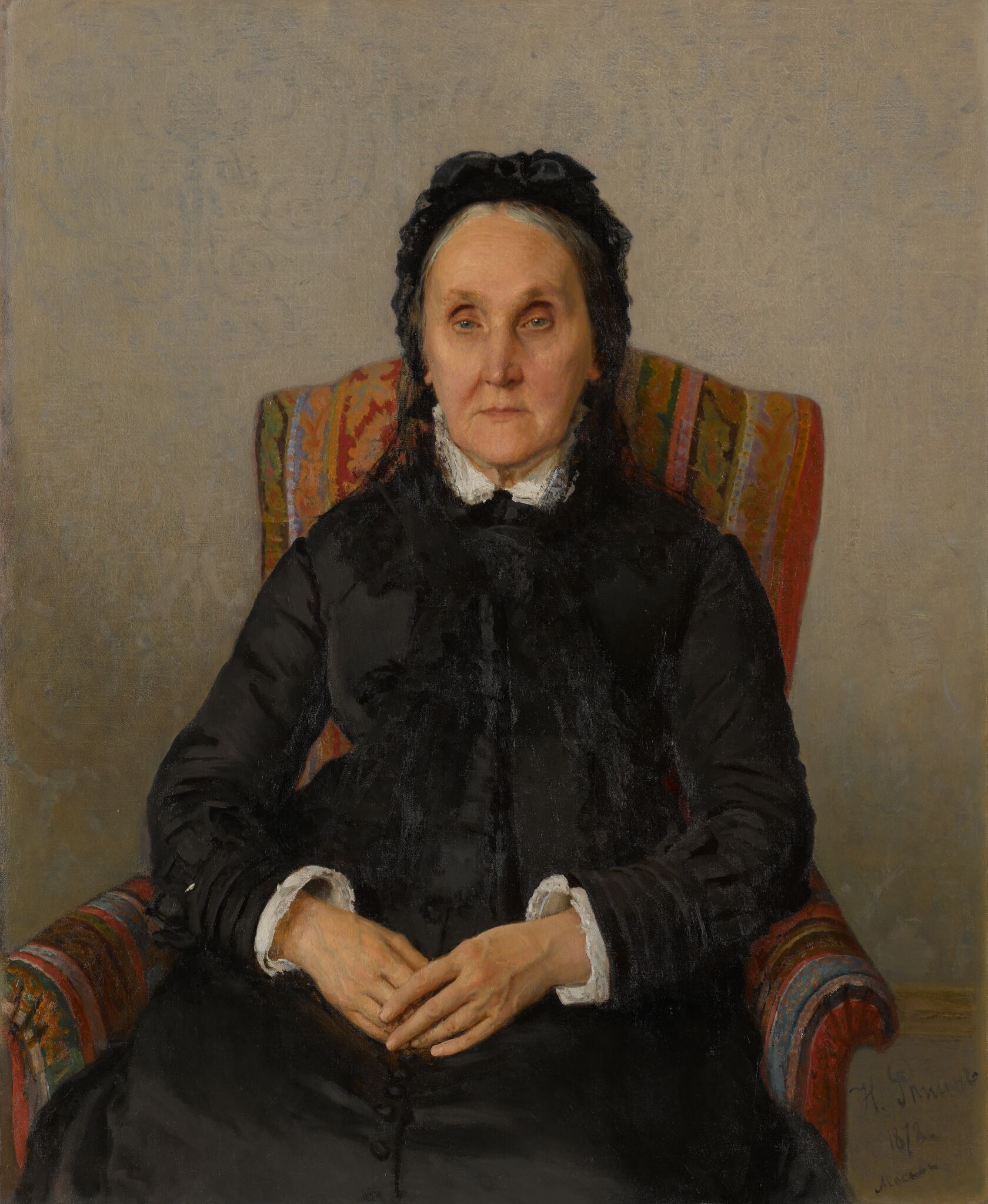 Портрет А.Д. Третьяковой, Ilya Repin, 1878