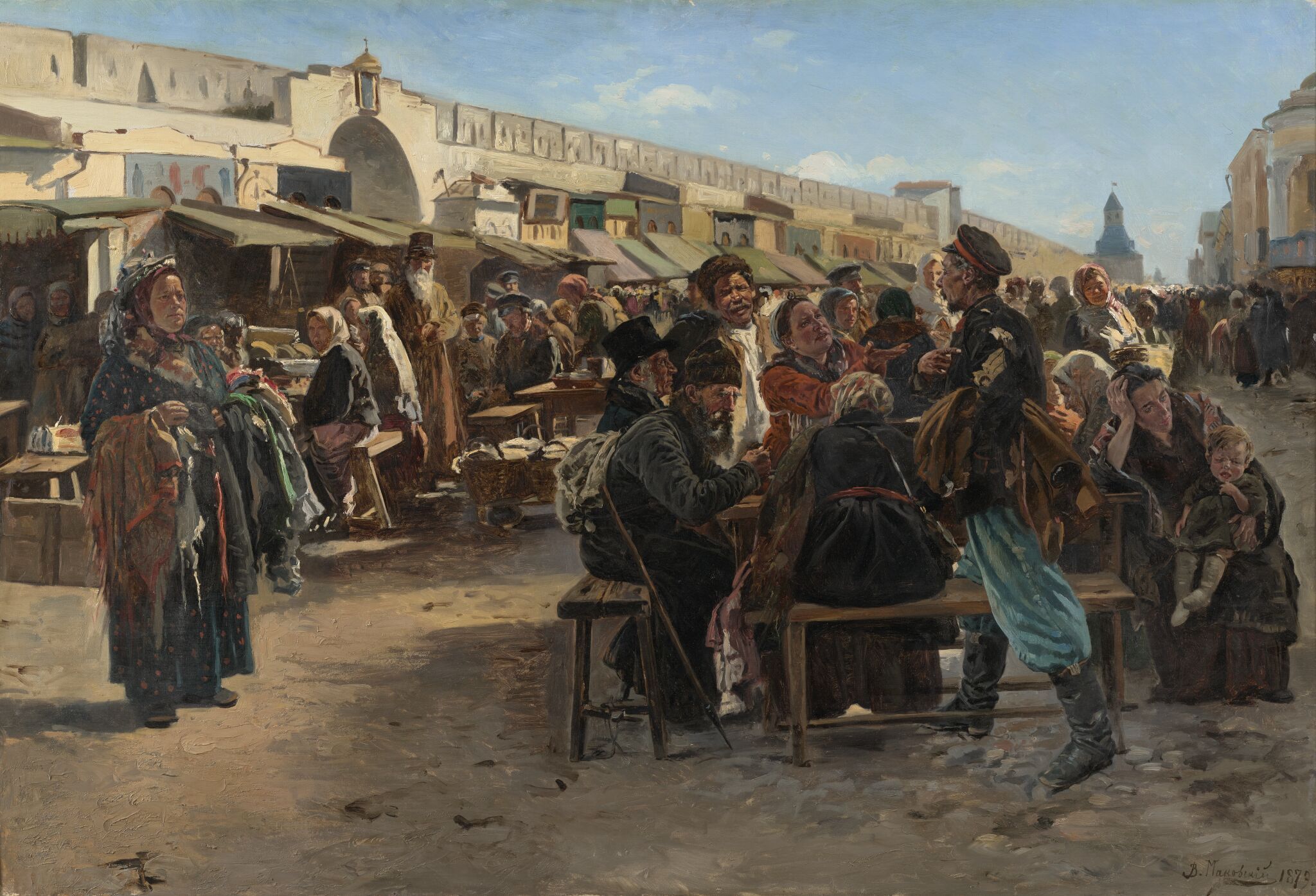 В полдень, Vladimir Makovsky, 1879