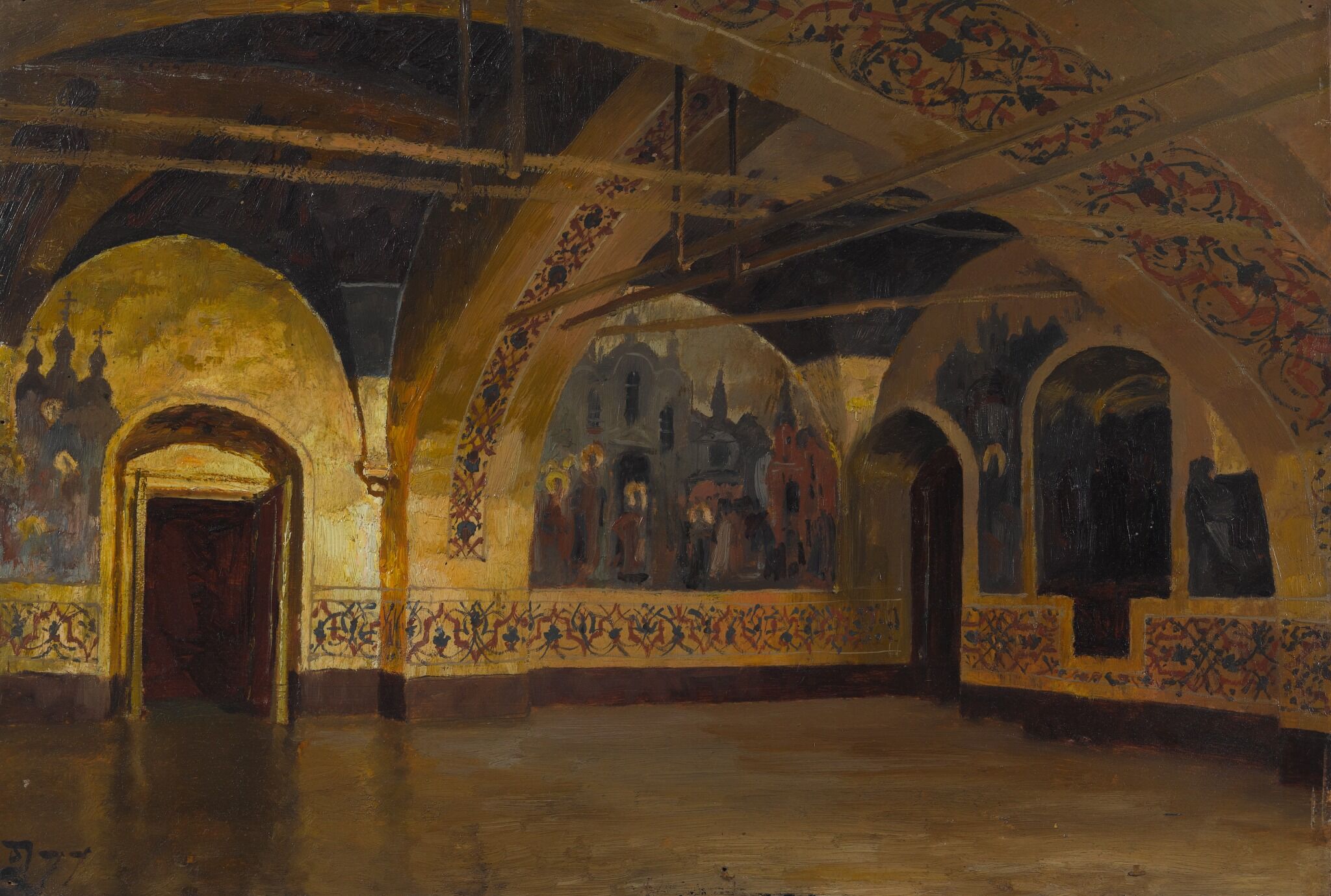 Теремной дворец в Московском Кремле. Золотая Царицына палата, Vasily Polenov, 1877