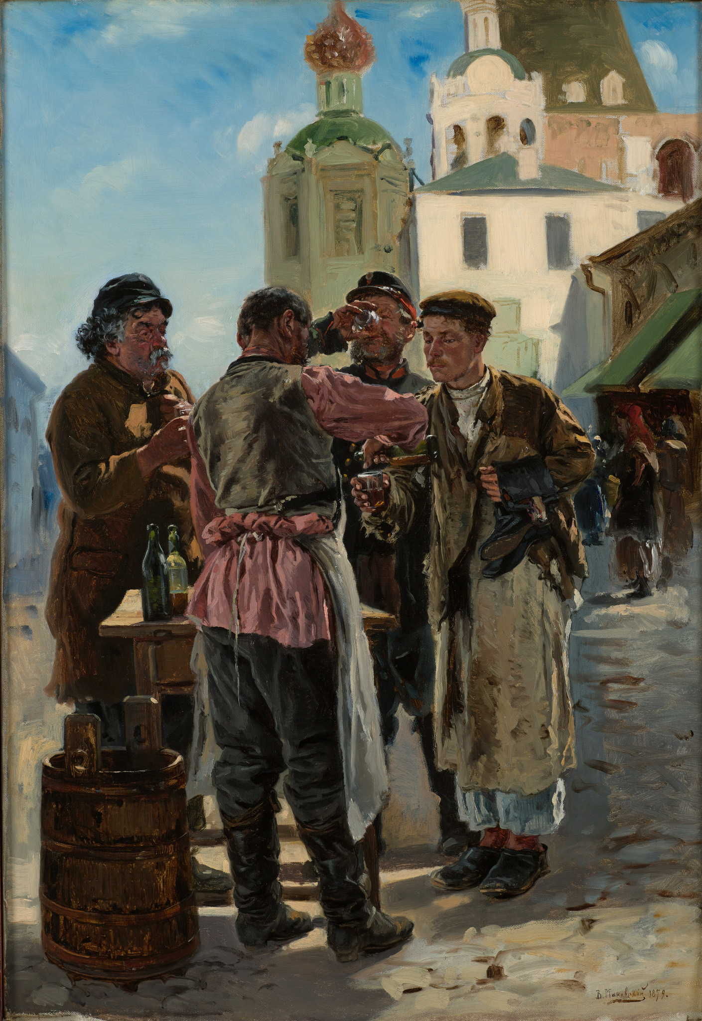 Продавец кваса, Vladimir Makovsky, 1879