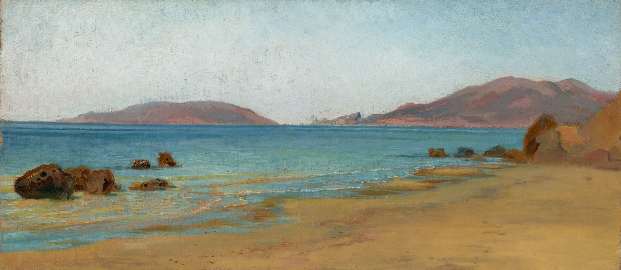 Залив Специя в Сан-Теренцо. Вид на Порто Венере, Nikolai Ge, 1867