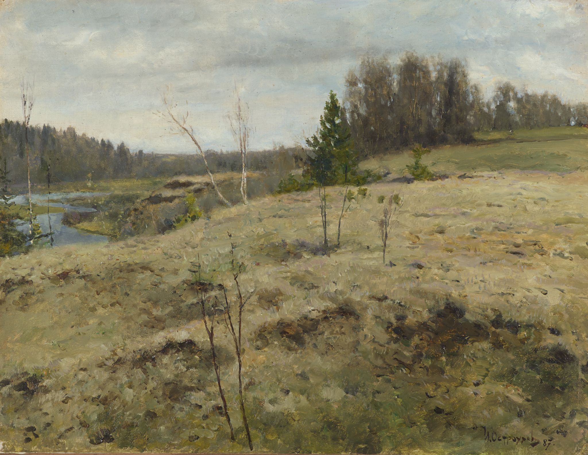 Ранней весной, Ilya Ostroukhov, 1887