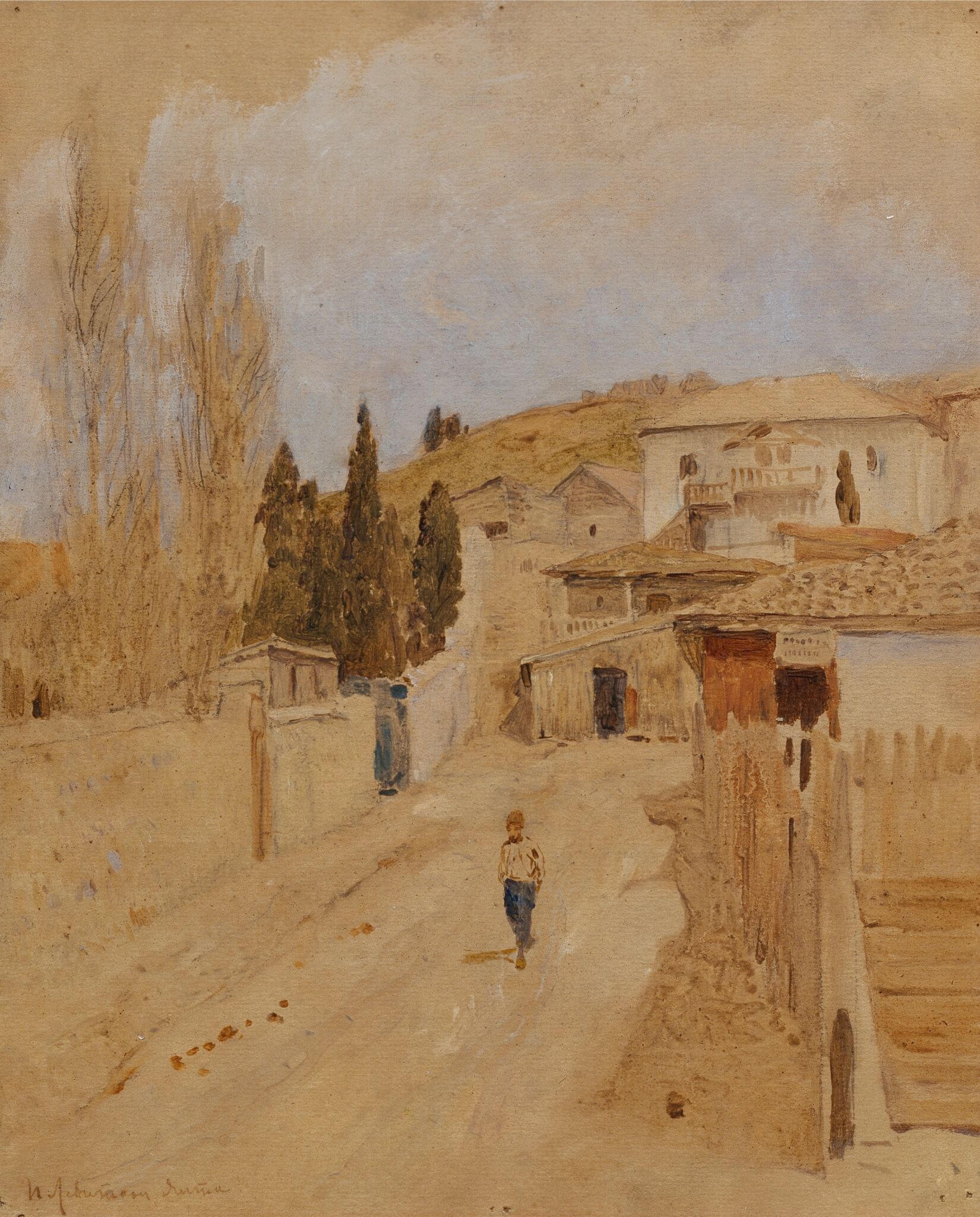 Улица в Ялте, Isaac Levitan, 1886