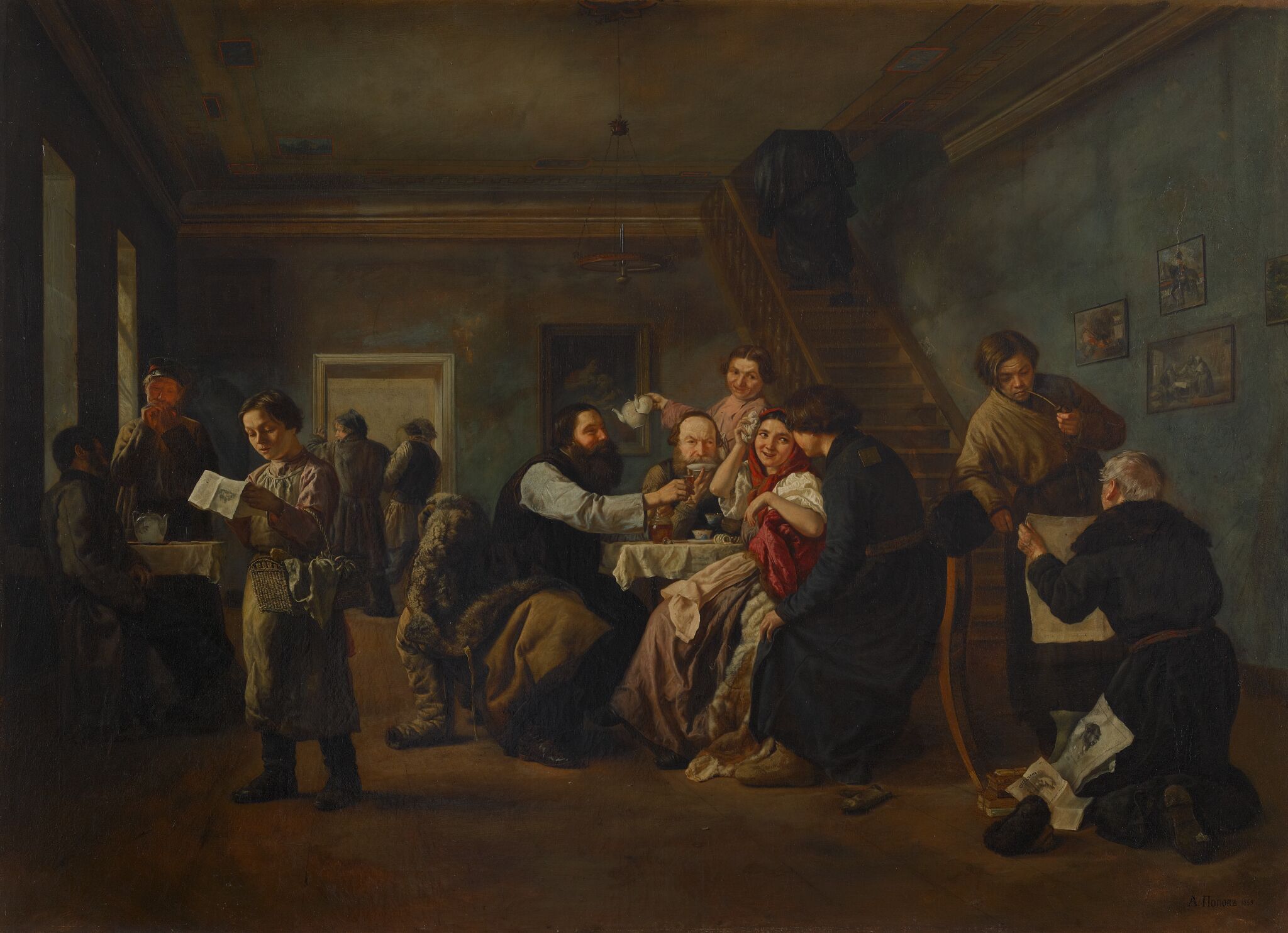Харчевня, Andrey Popov, 1859