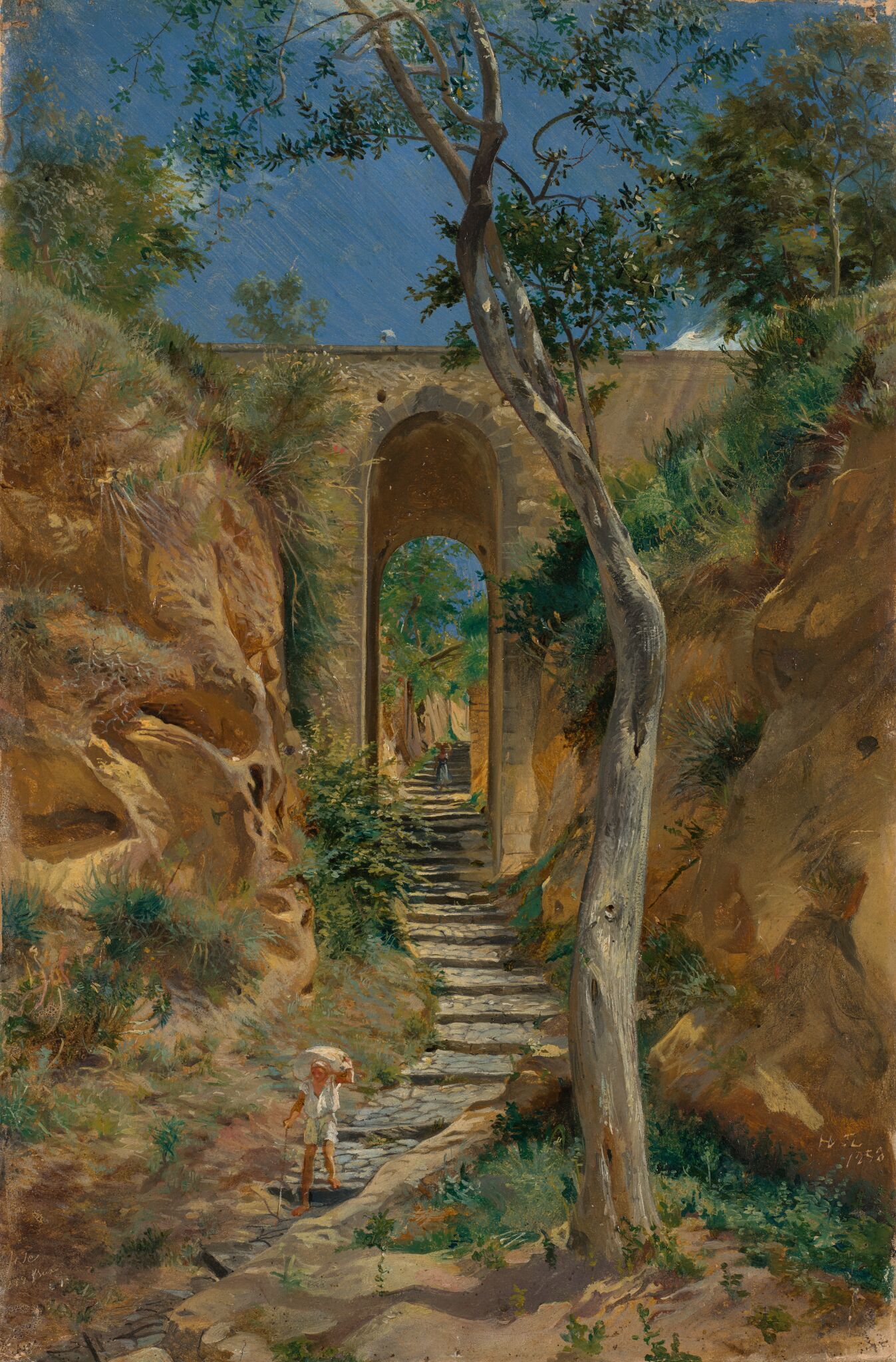 Мост в Вико, Nikolai Ge, 1858