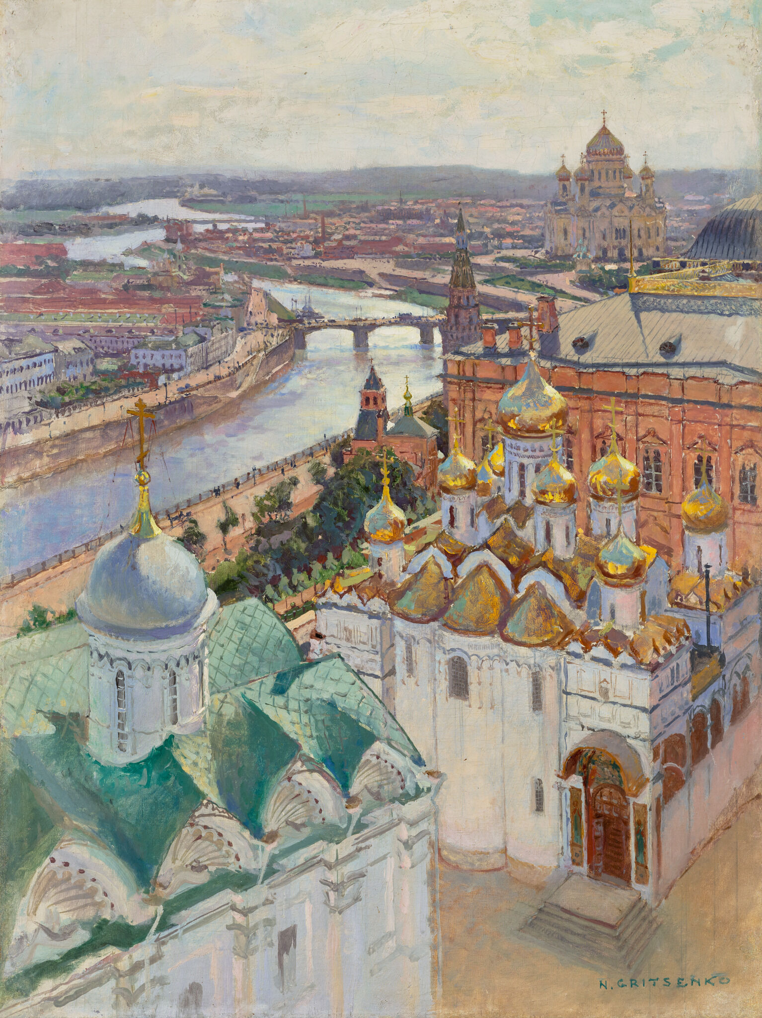 Вид на Москву с колокольни Ивана Великого, Nikolay Gritsenko, 1896