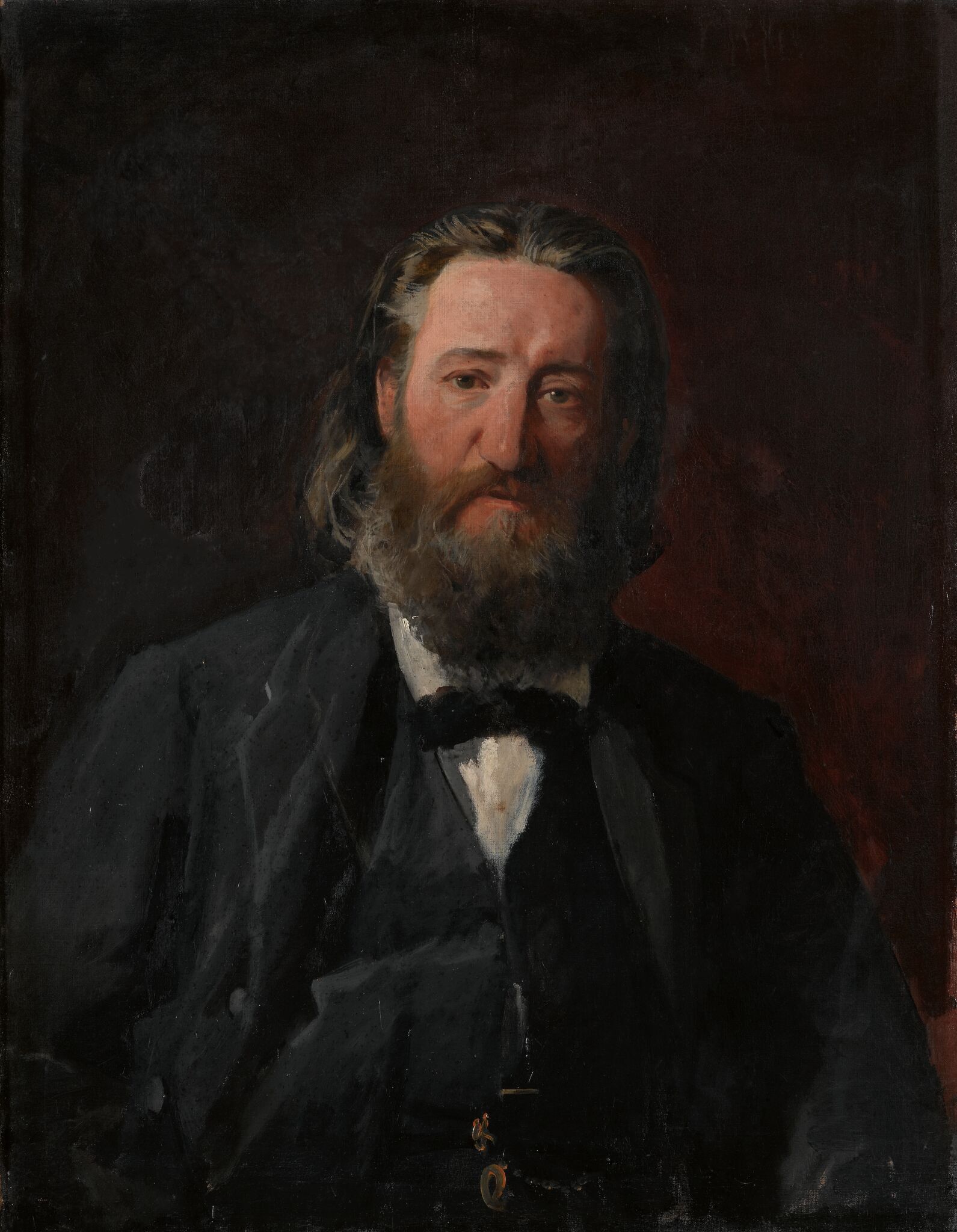 Портрет Иосифа Доманже, Nikolai Ge, 1868