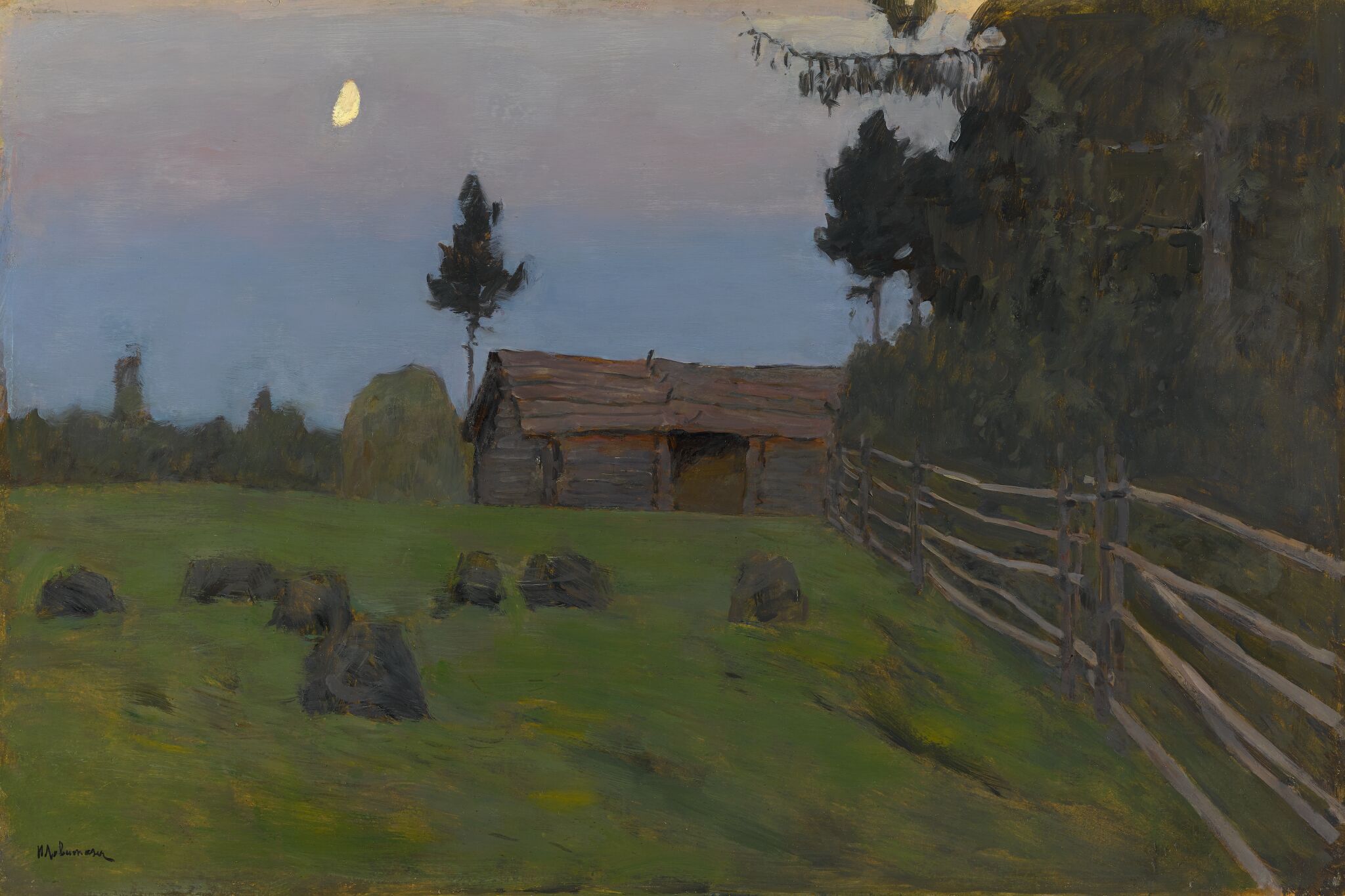 Сумерки, Isaac Levitan, 1899