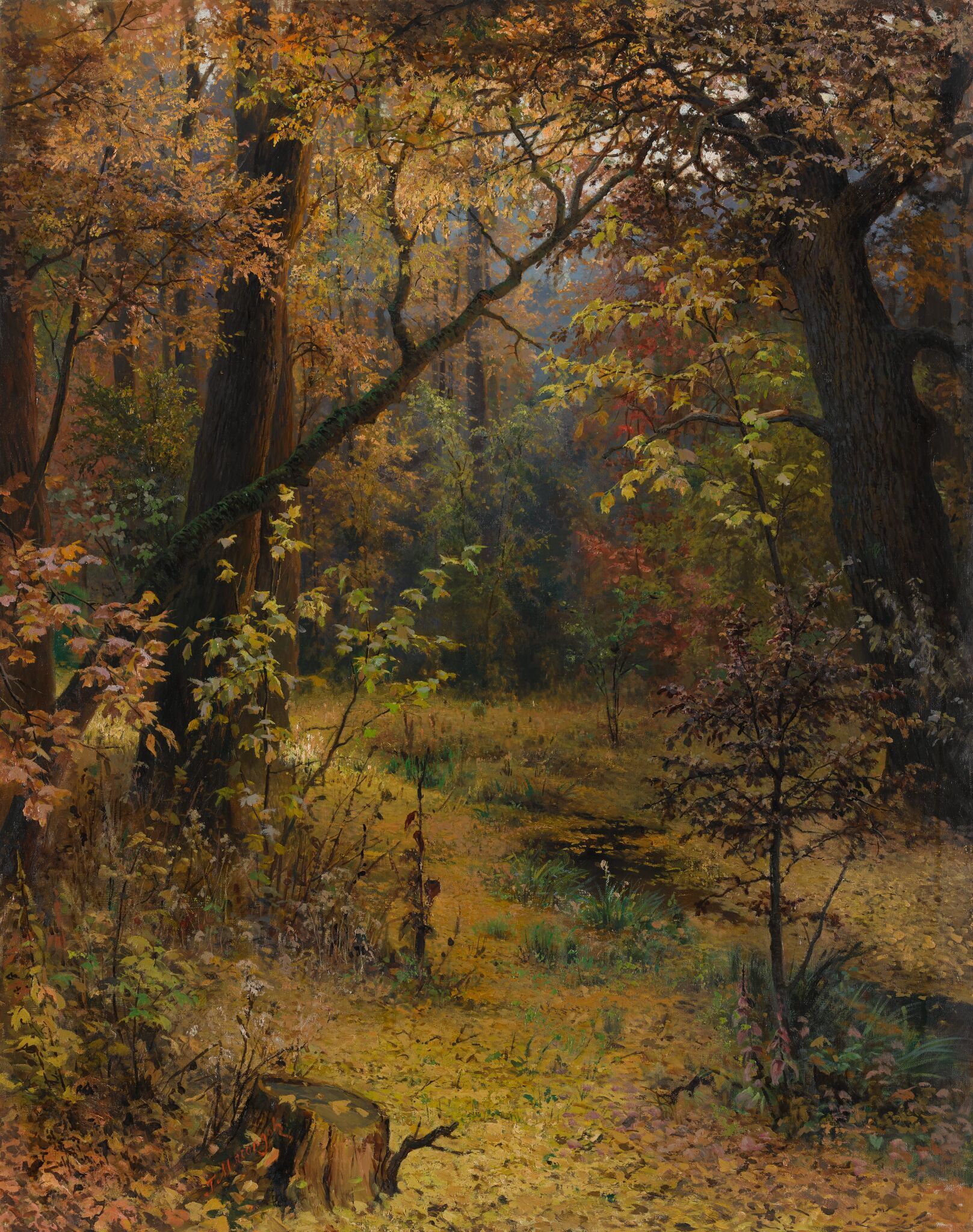 Осеннее утро, Grigoriy Myasoyedov, 1893