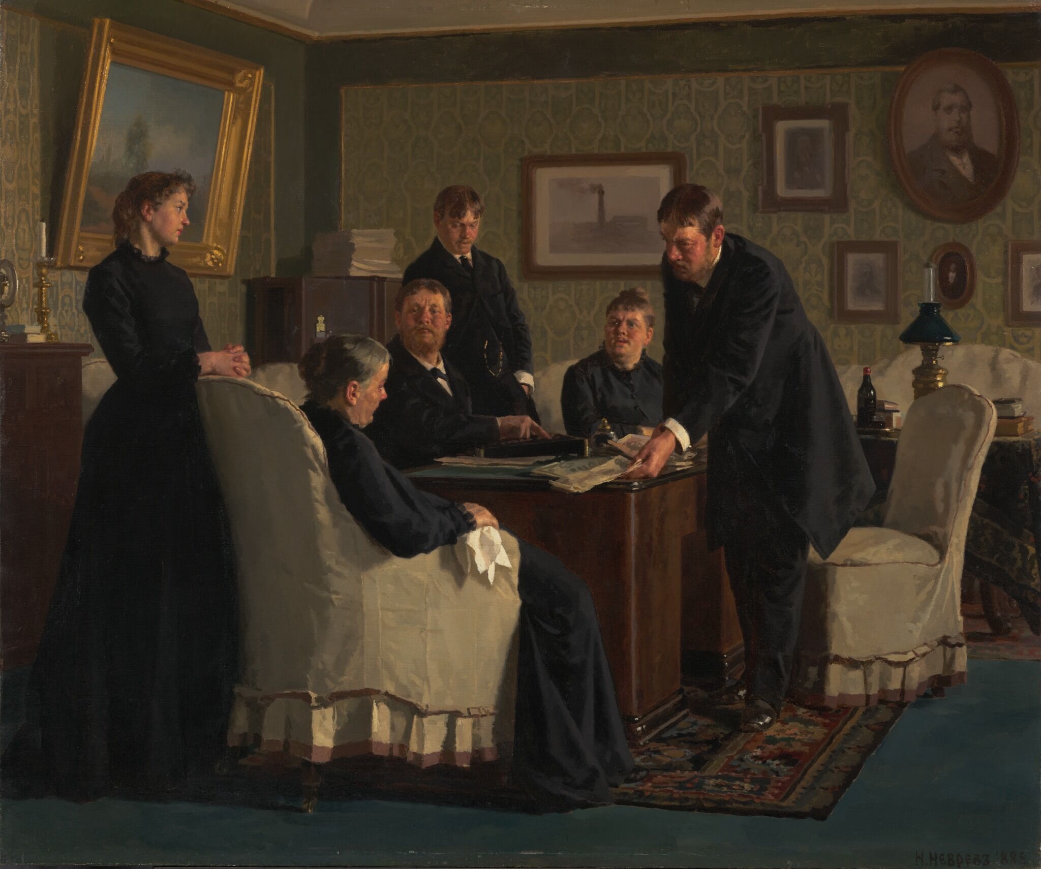Семейные расчеты, Nikolai Nevrev, 1888