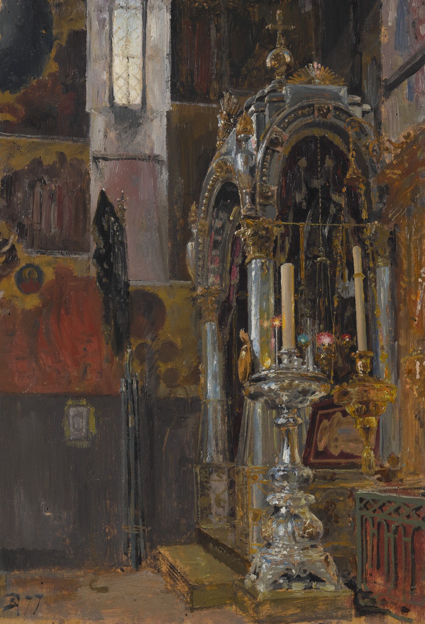 Успенский собор в Москве. Рака митрополита Ионы, Vasily Polenov, 1877