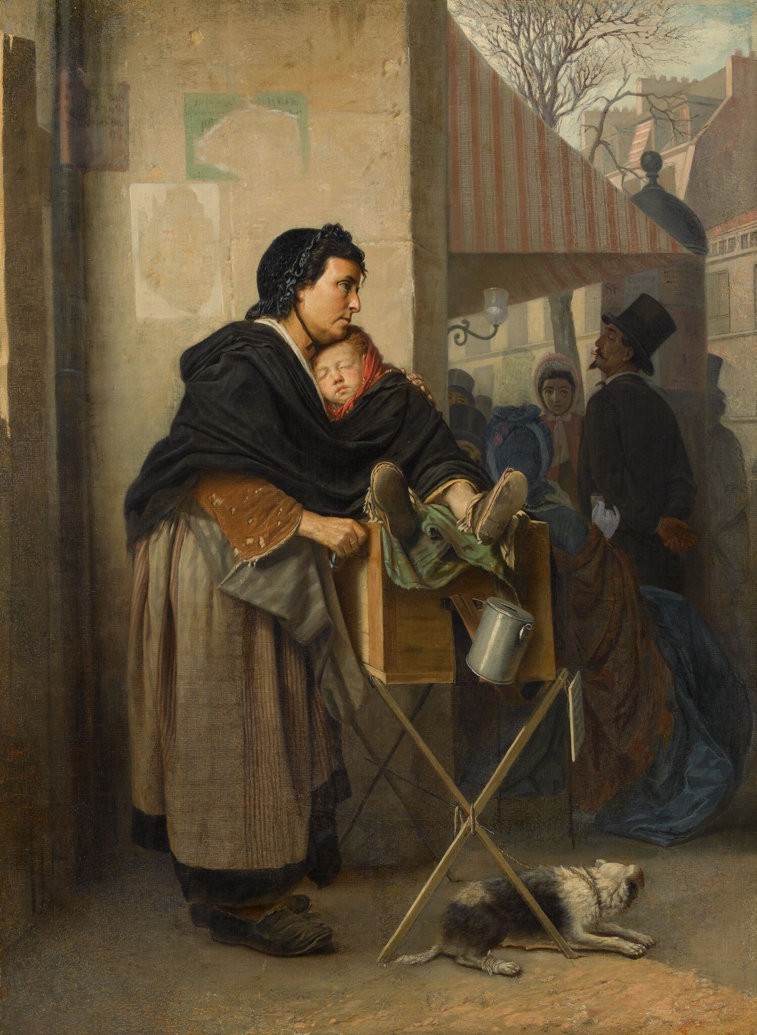 Парижская шарманщица, Vasily Perov, 1864