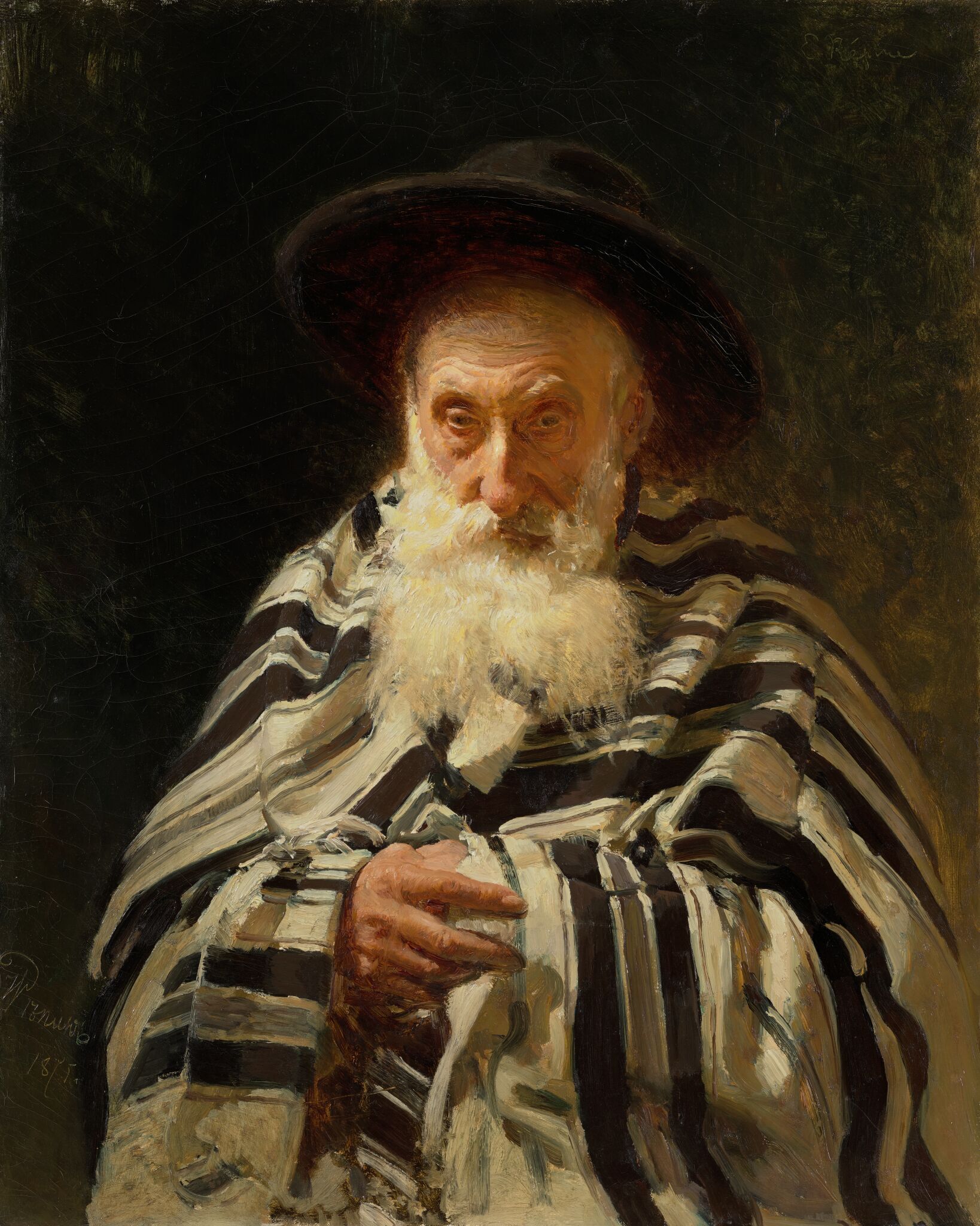 Еврей на молитве, Ilya Repin, 1875