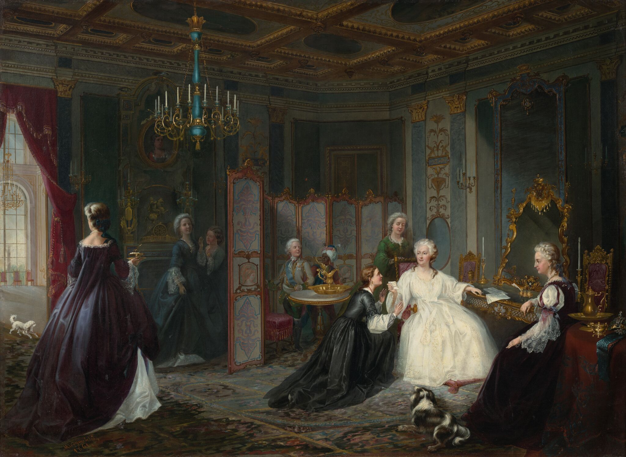 Вручение письма Екатерине II, Ivan Miodushevskiy, 1861