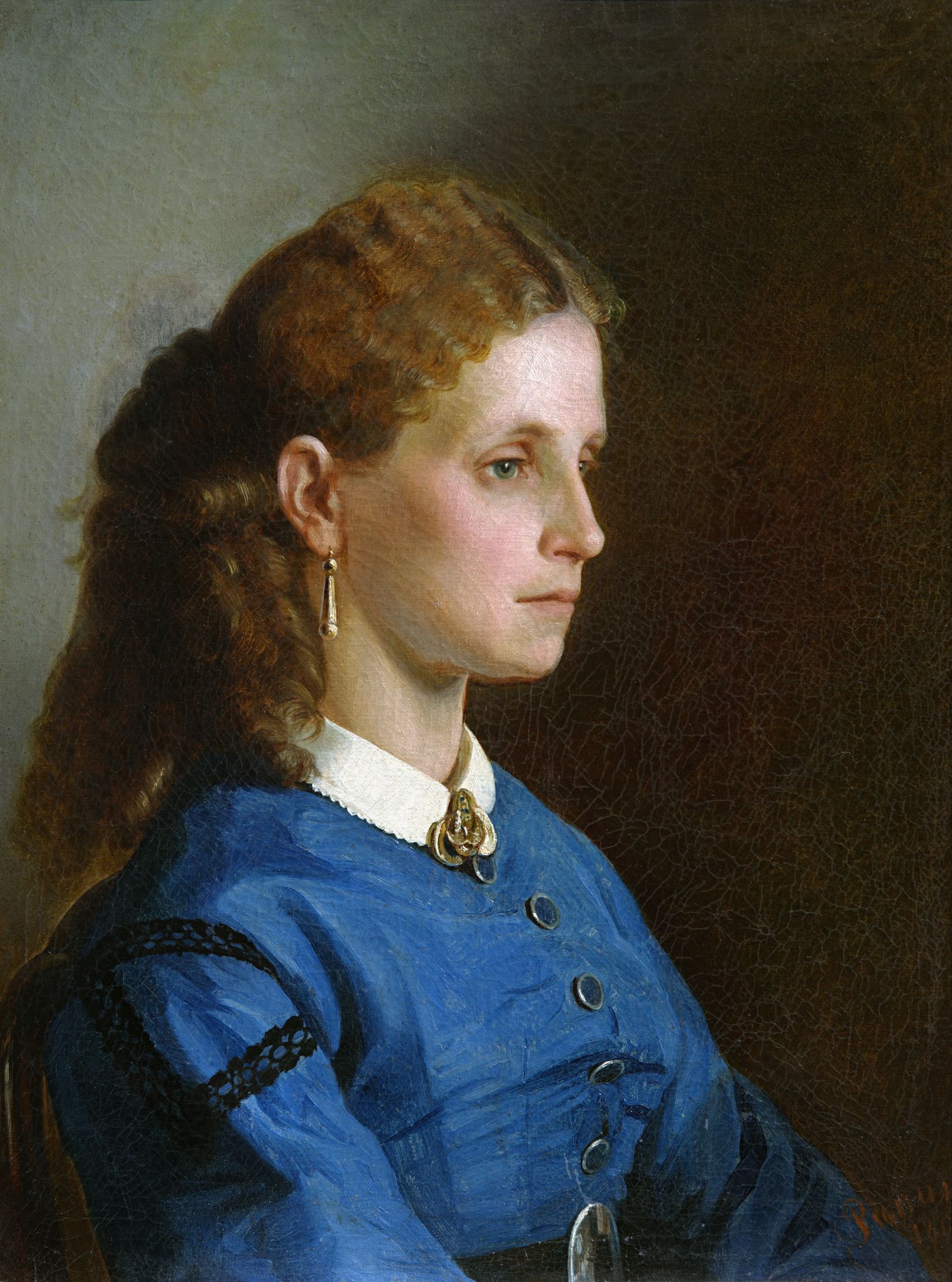 Портрет Яницкой, Ilya Repin, 1865
