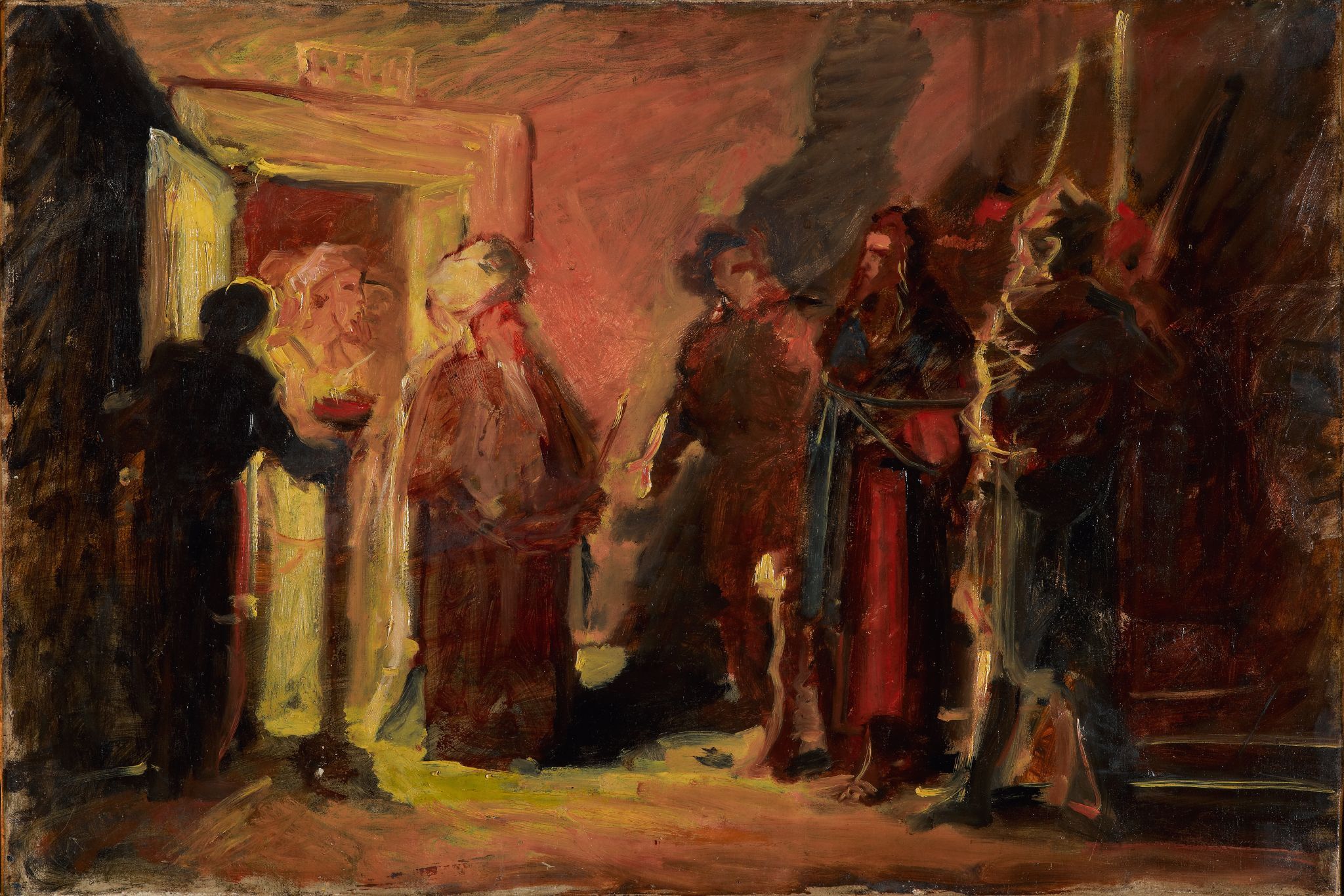 Христос перед Анной, Nikolai Ge, 1868