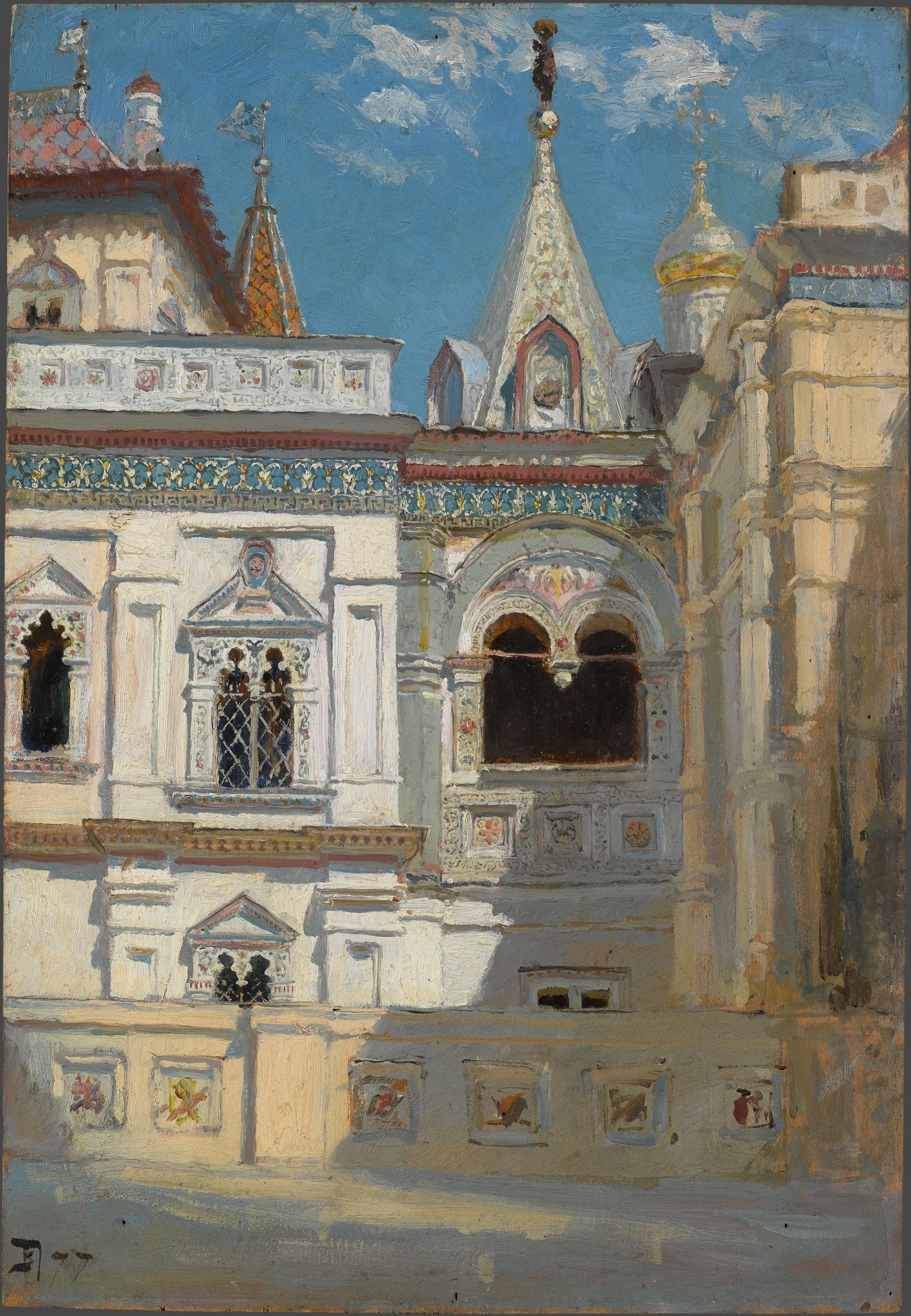 Теремной дворец в Московском Кремле. Наружный вид, Vasily Polenov, 1877