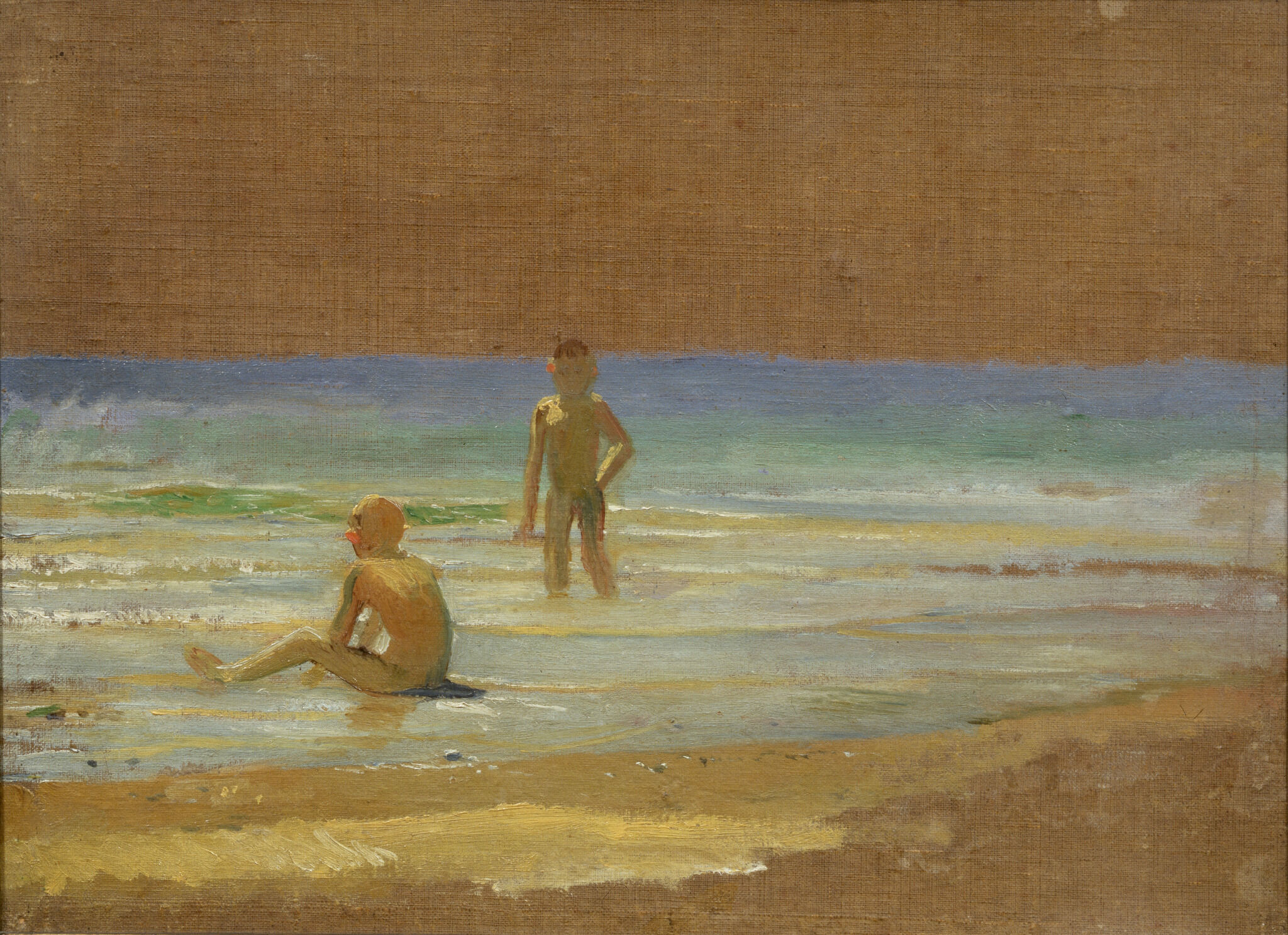 Мальчики у берега моря, Nikolai Ge, 1868