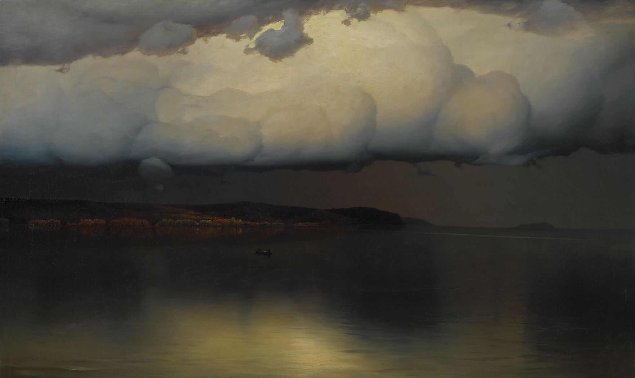 «Притихло», Nikolay Nikanorovich Dubovskoy, 1890