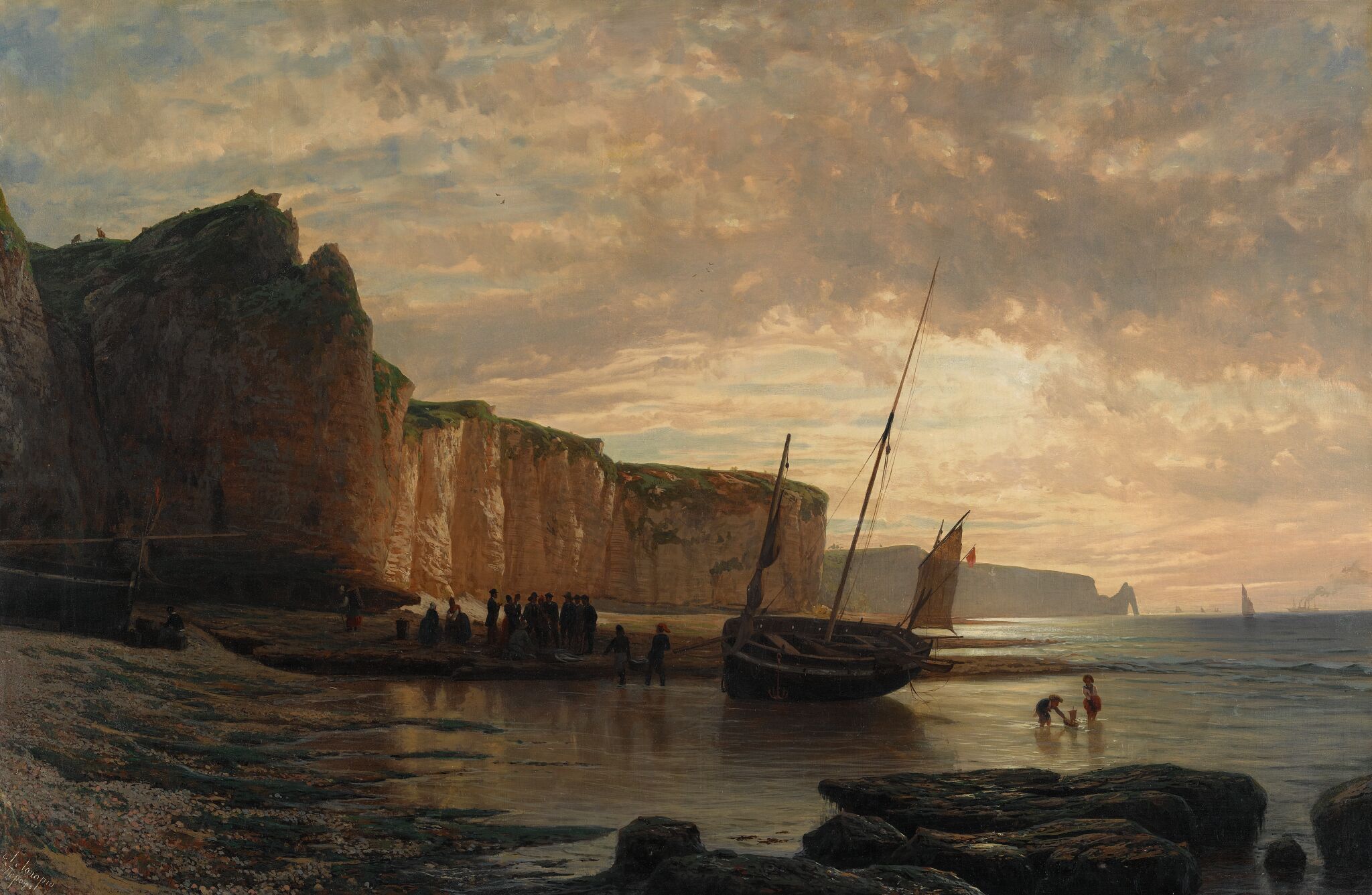 Нормандский берег, Lev Lagorio, 1859