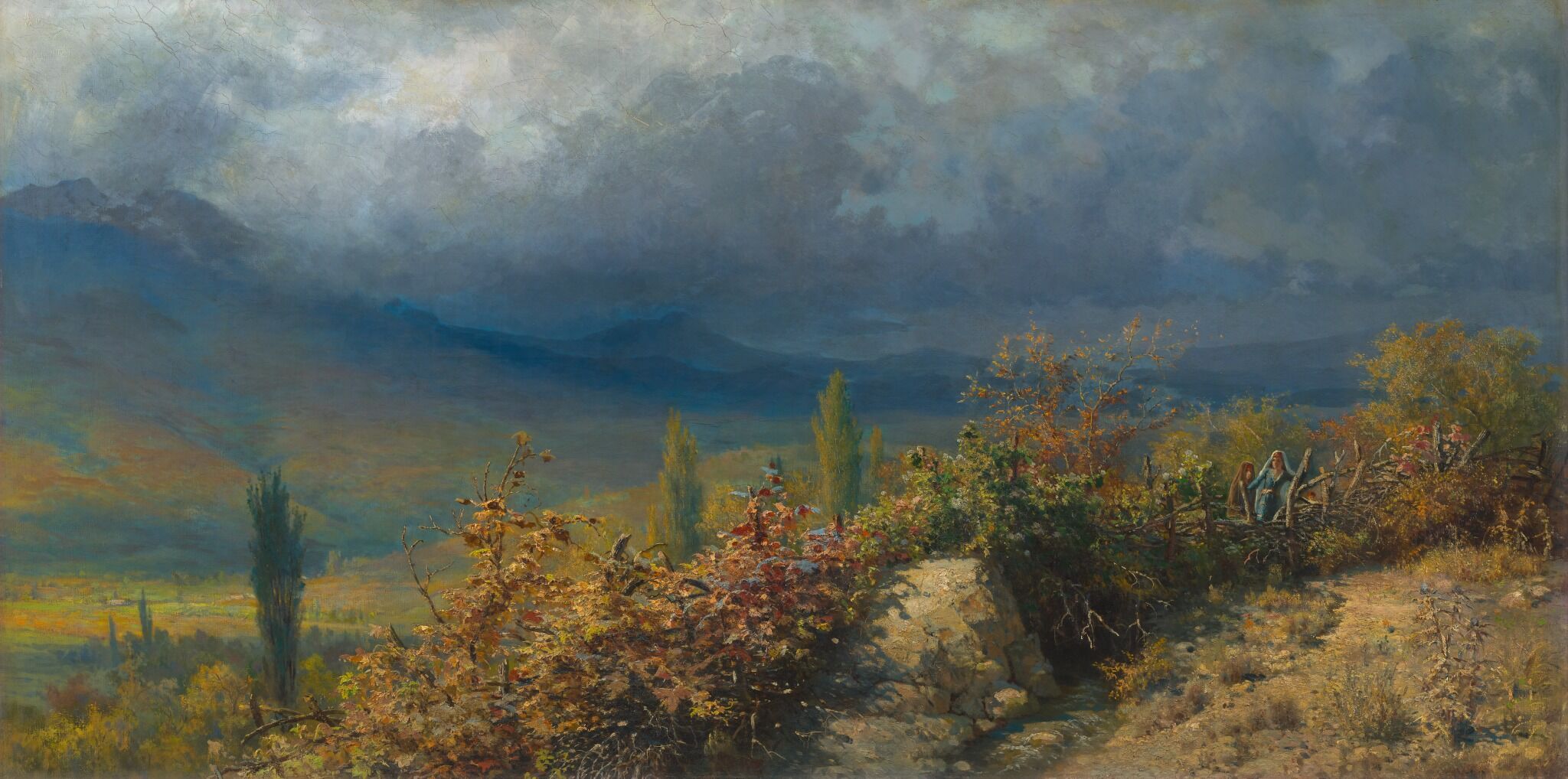 Осенний вид в Крыму, Grigoriy Myasoyedov, 1884