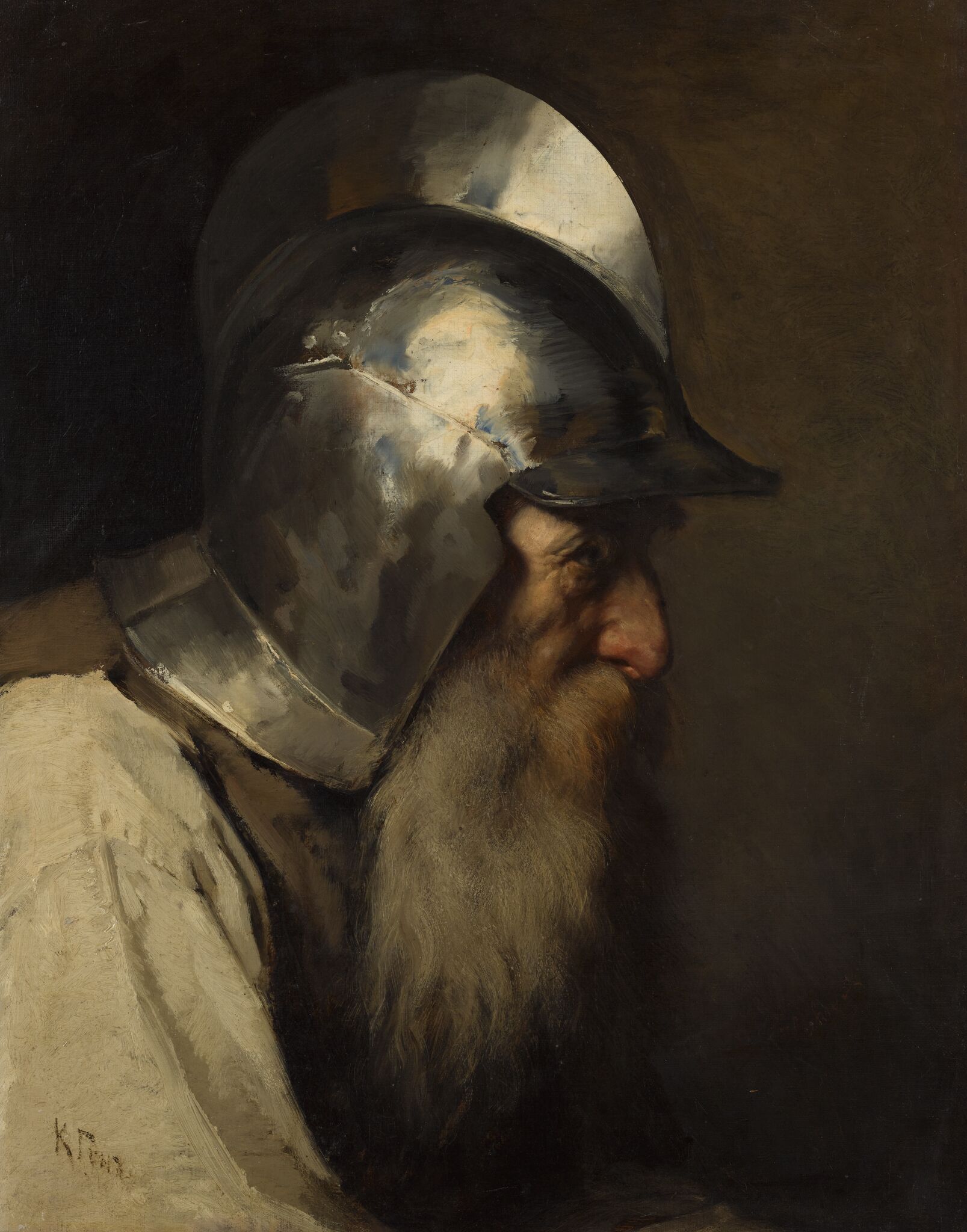 Старый воин времен гугенотов, Carl Huns, 1870