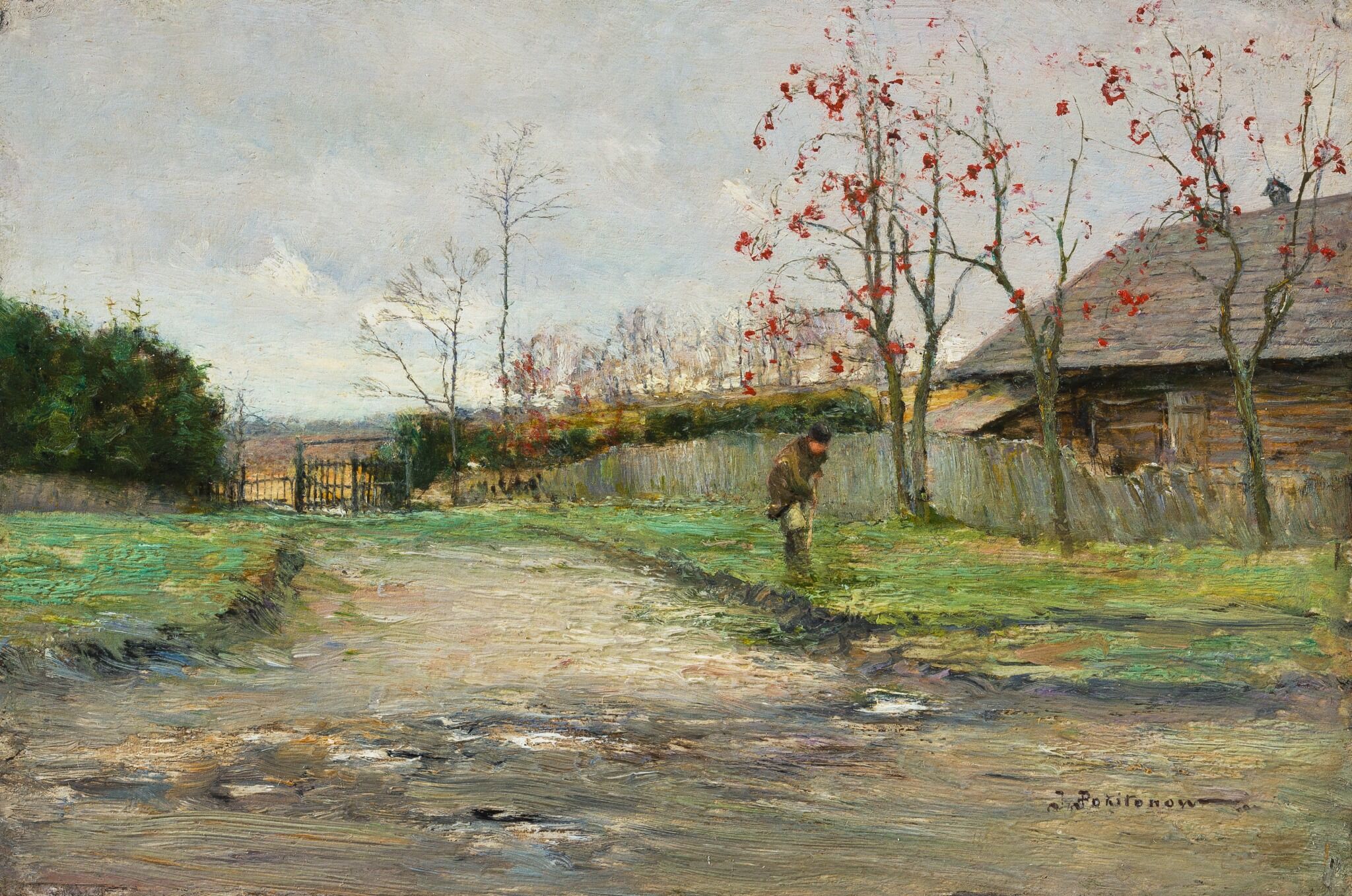 Околица в Жабовщизне, Ivan Pokhitonov, 1904