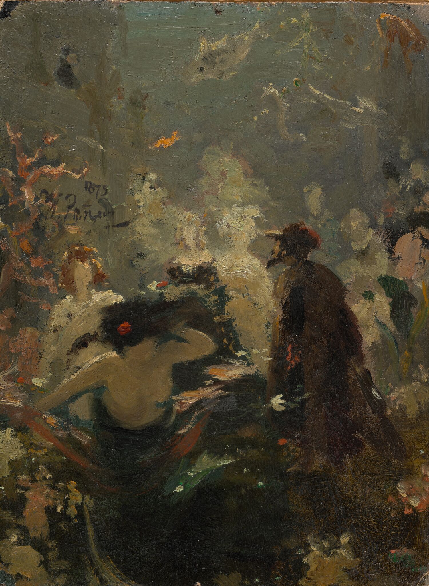 Садко в подводном царстве, Ilya Repin, 1875