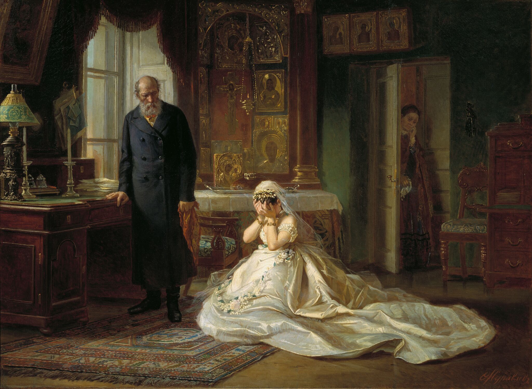 Перед венцом, Firs Zhuravlev, early 1870s