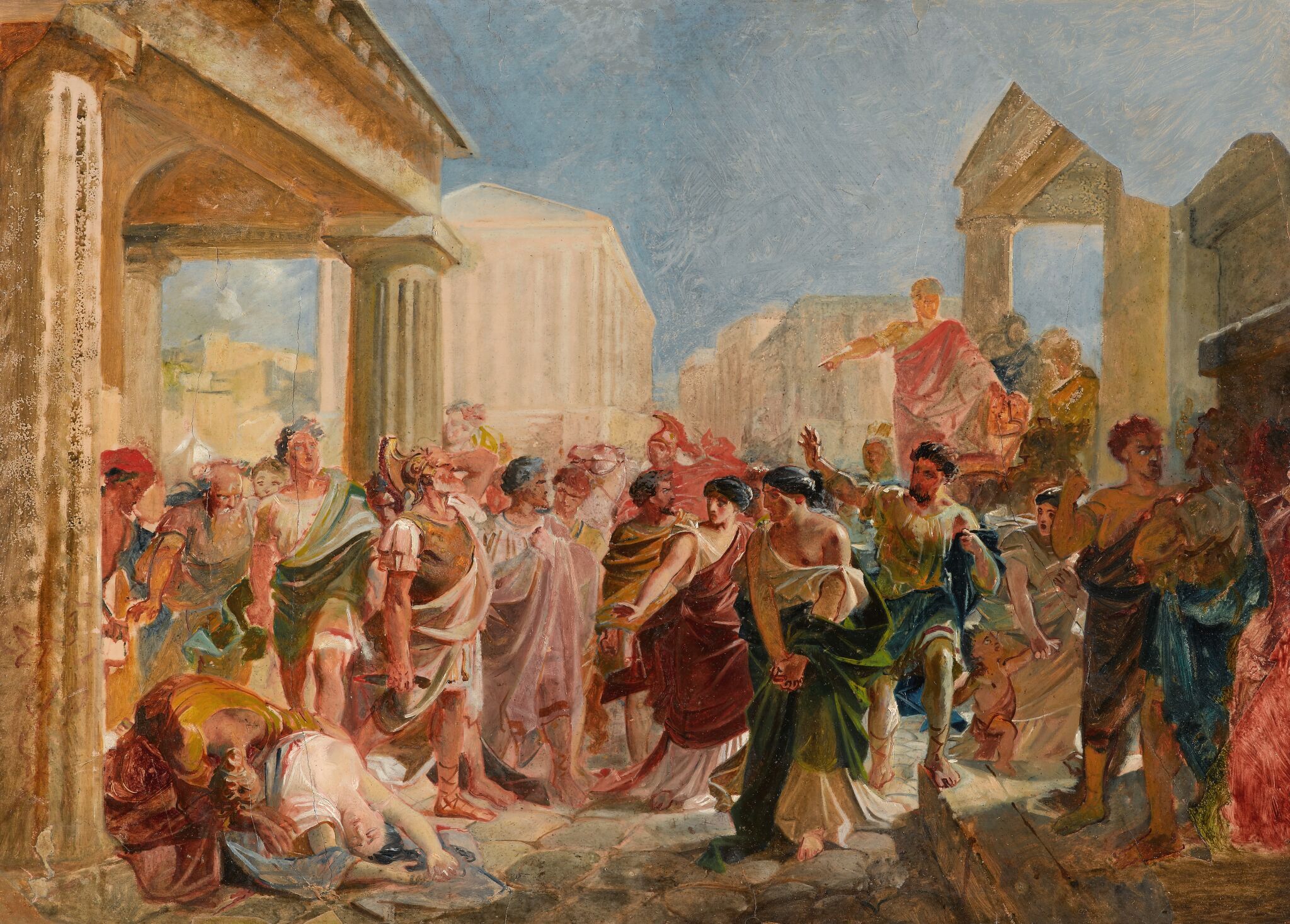 Смерть Виргинии, Nikolai Ge, 1857-1858