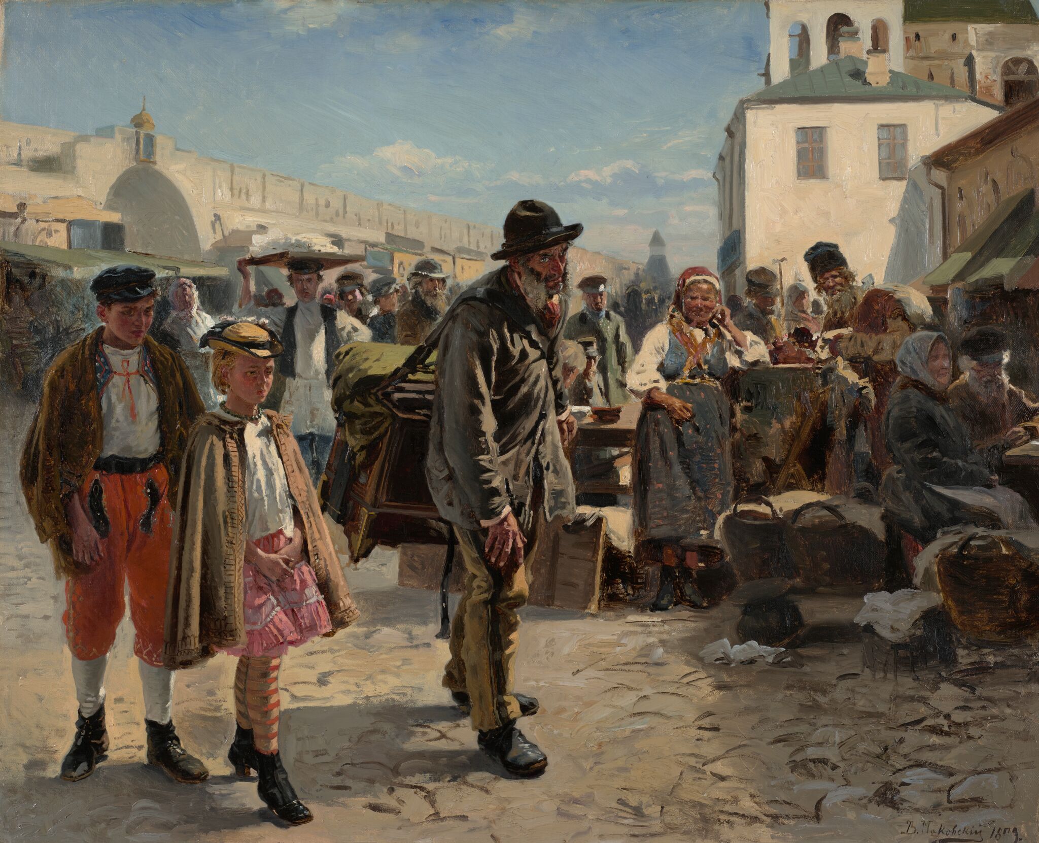 Шарманщик, Vladimir Makovsky, 1879
