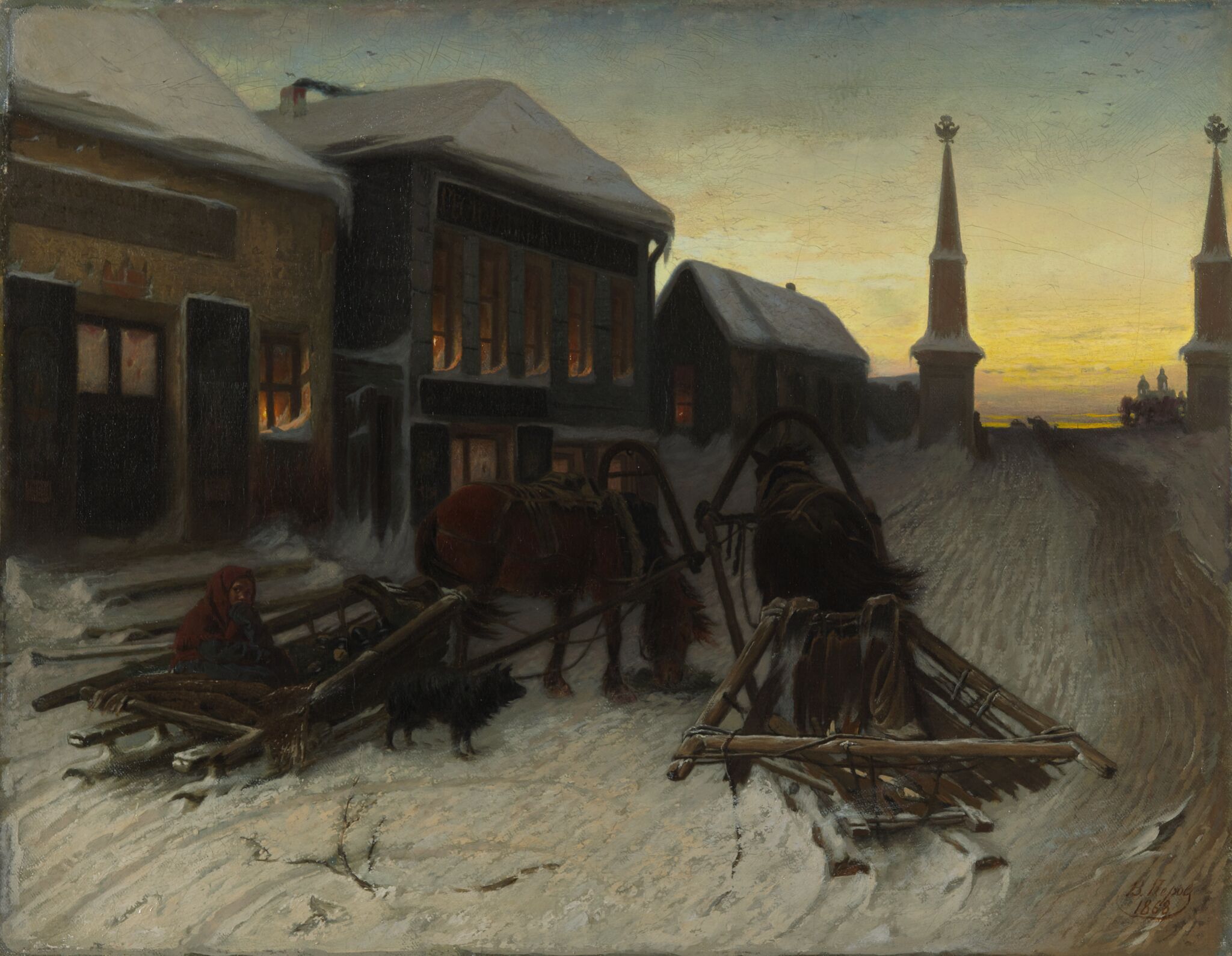 Последний кабак у заставы, Vasily Perov, 1868