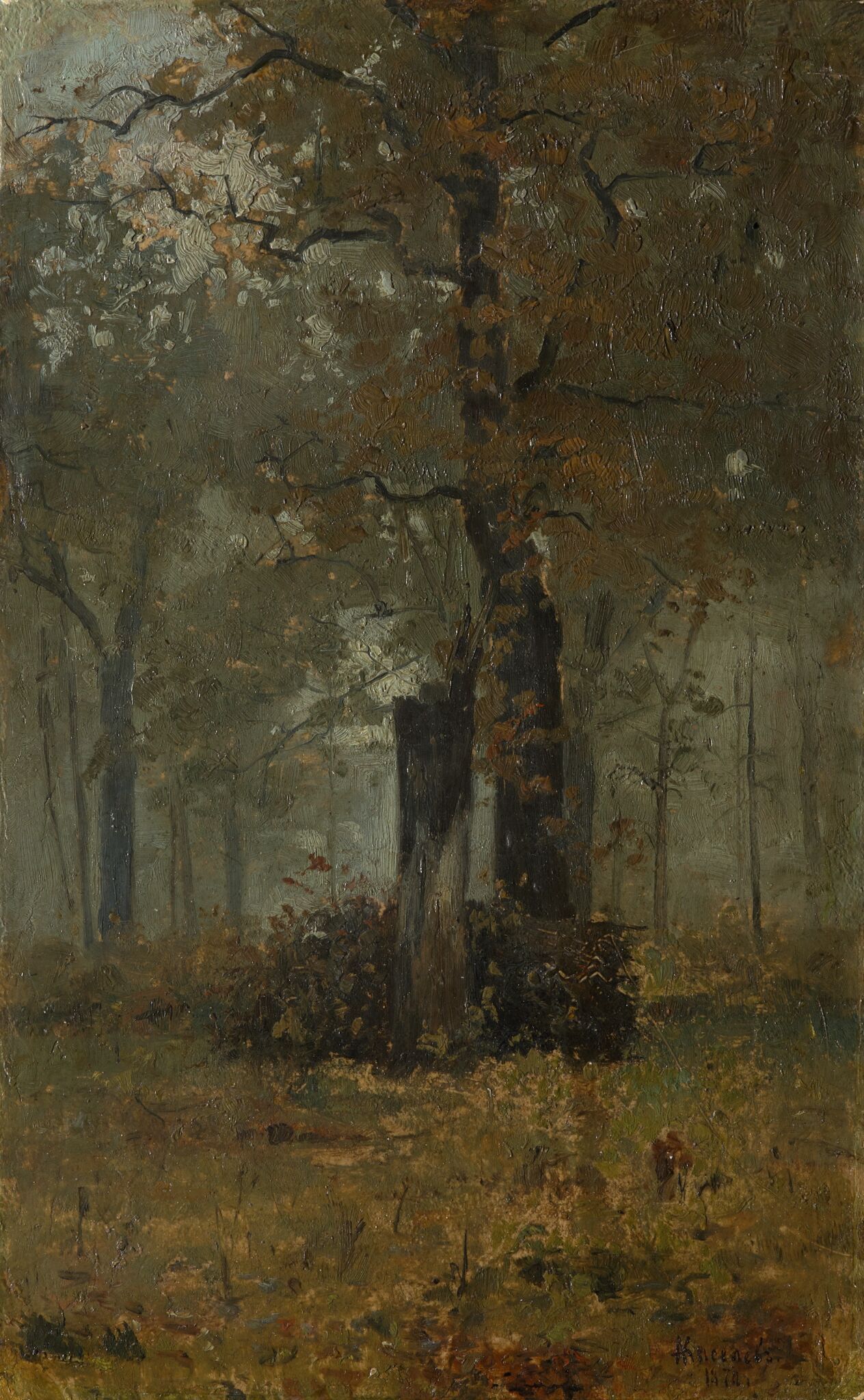 Парк осенью, Alexander Kiselyov, 1874