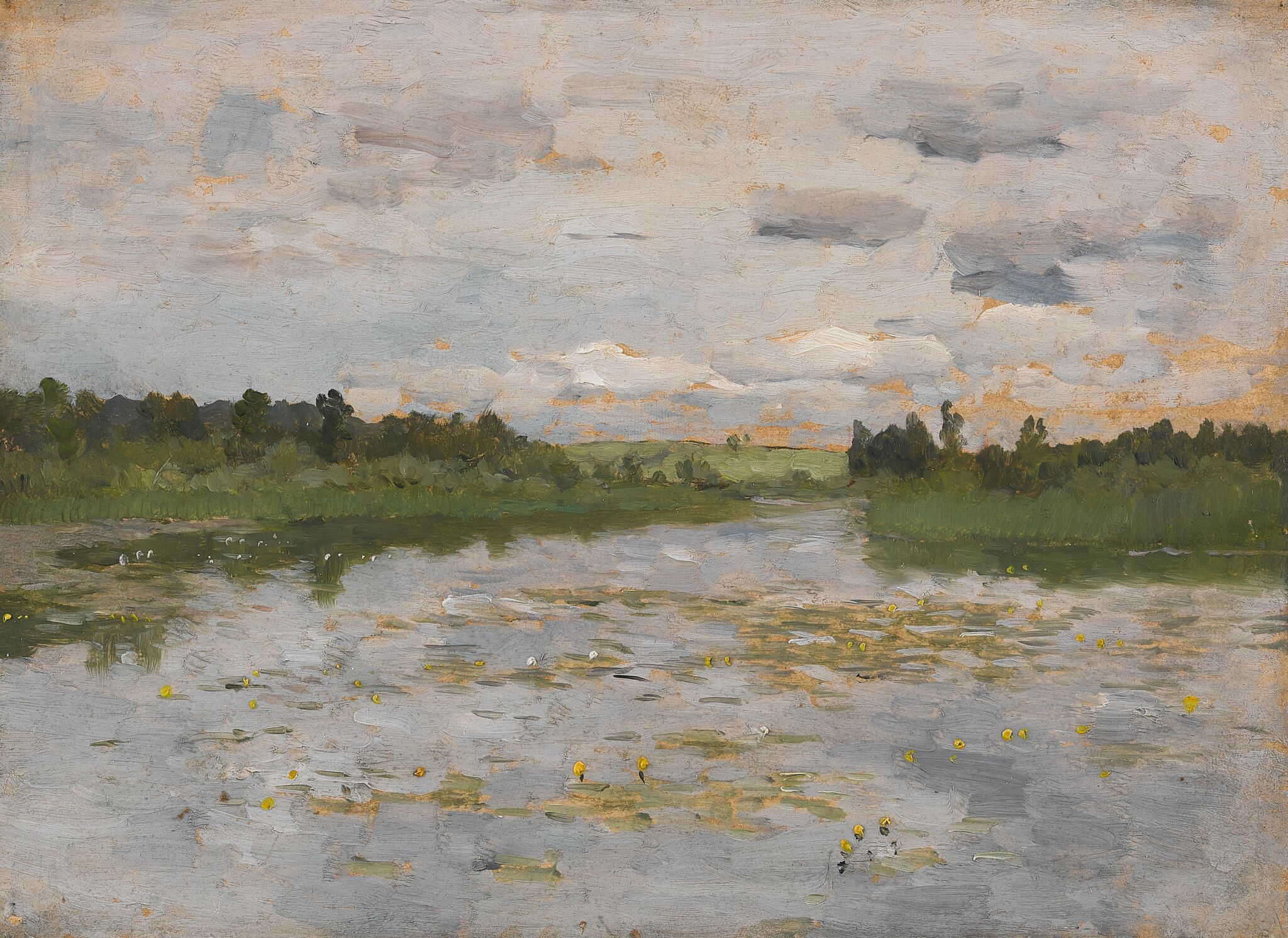 Озеро, Isaac Levitan, 1895