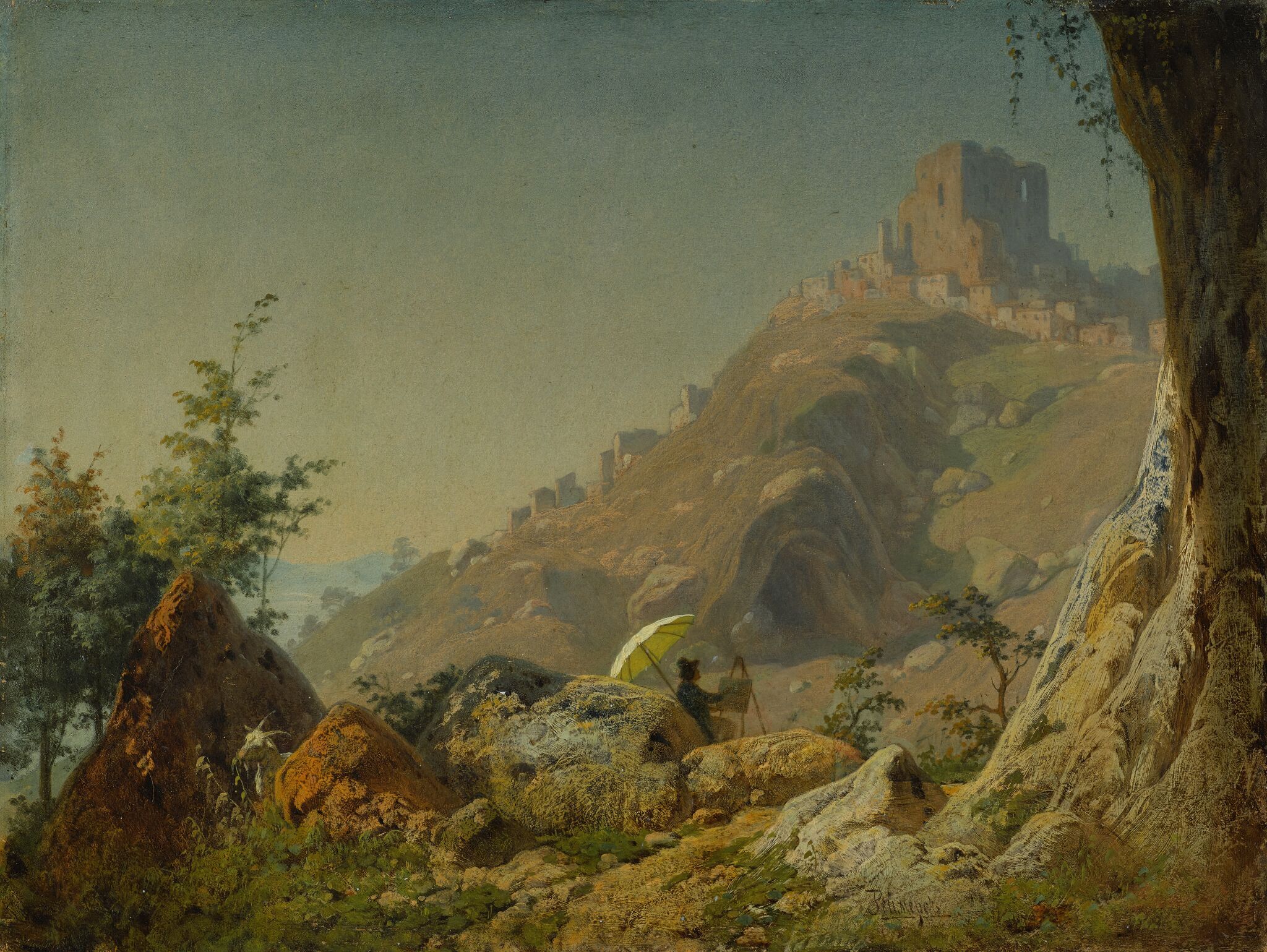 Вид в Черваро, близ Рима, Johann Reimers, 1862-1863