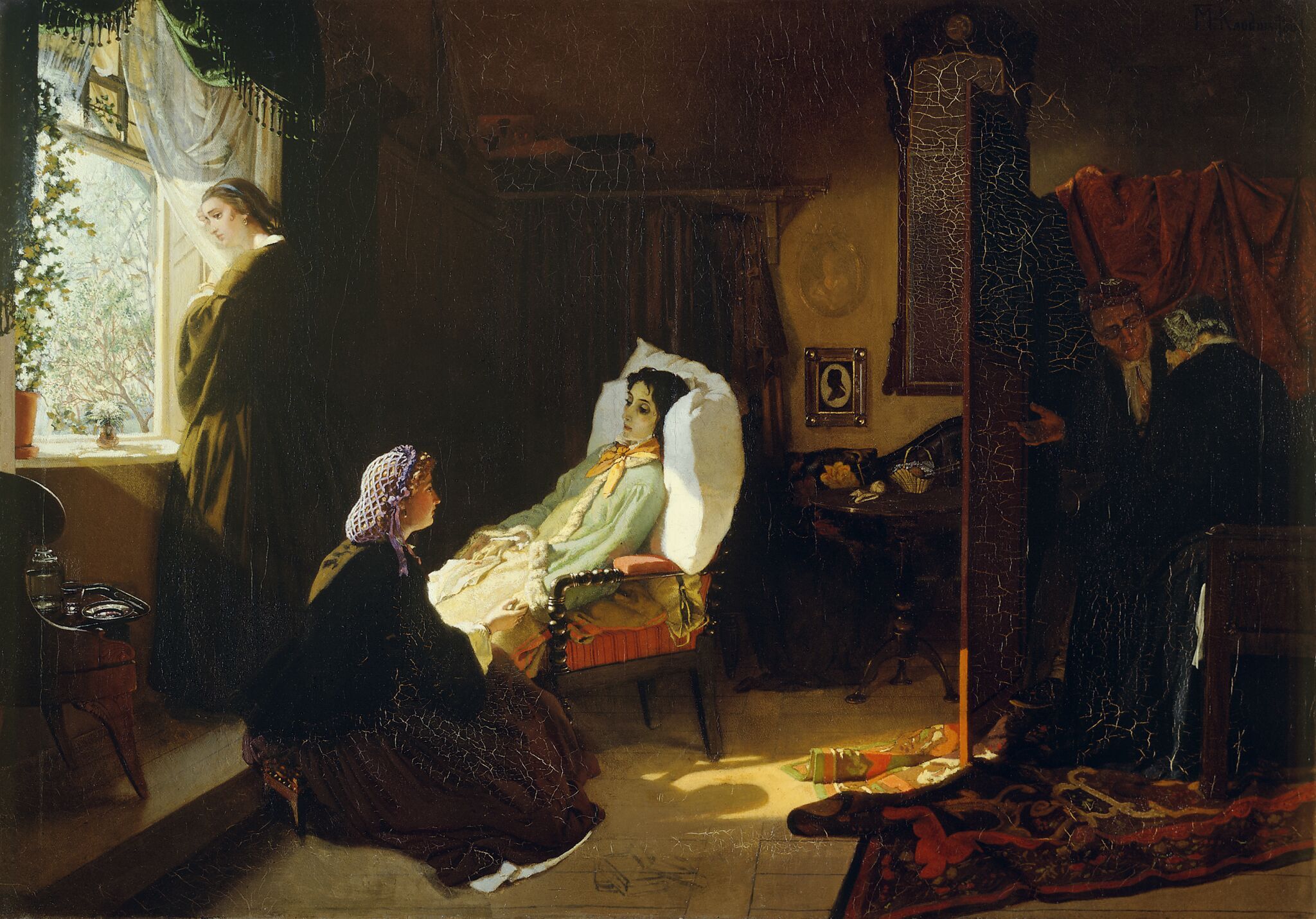 Последняя весна, Mikhail Petrovich Klodt, 1861