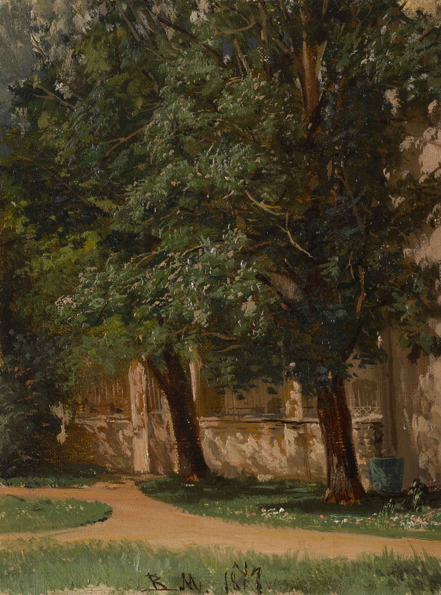 Двор дома Третьяковых, Vassily Maximov, 1877
