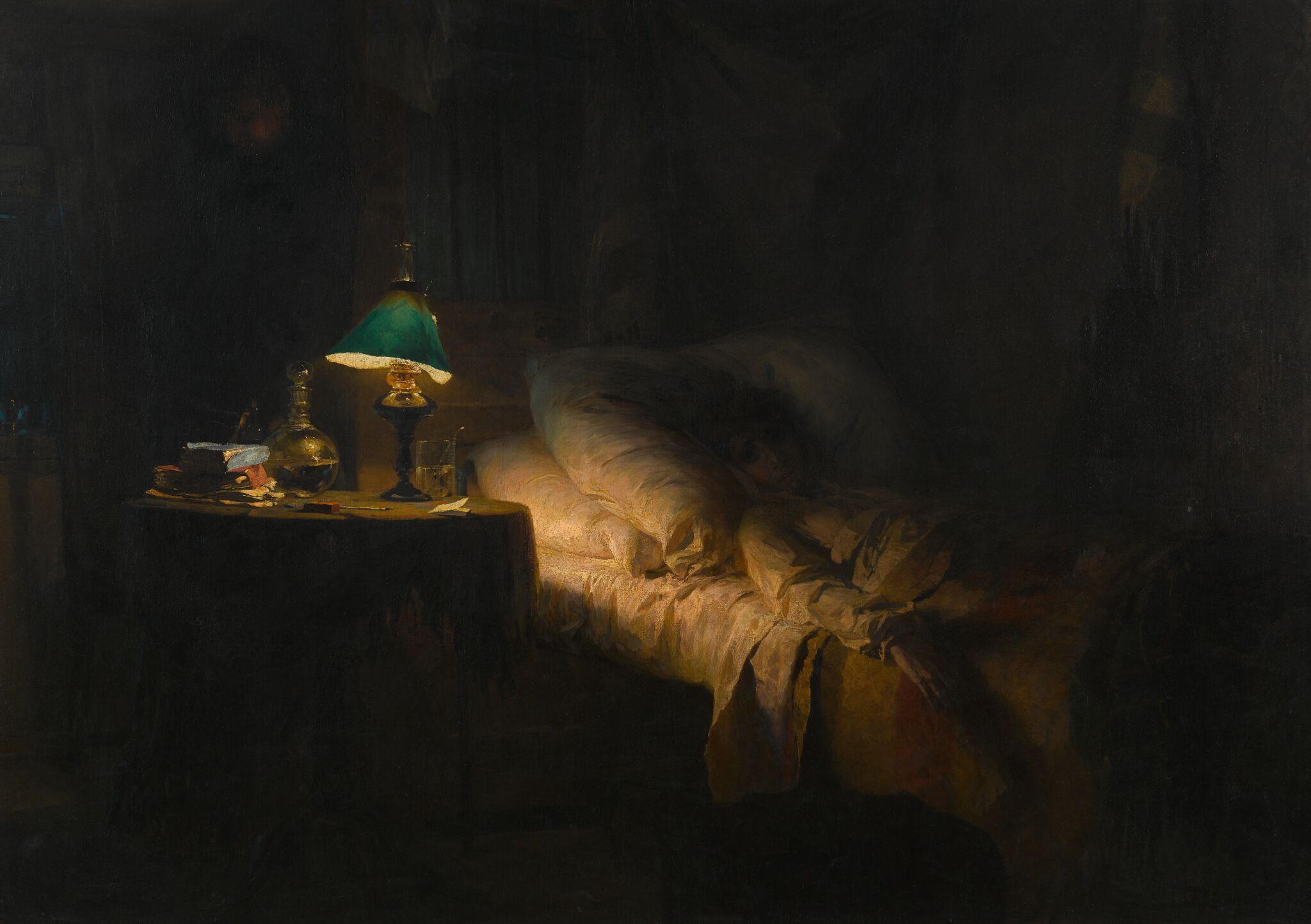 Больная, Vasily Polenov, 1886