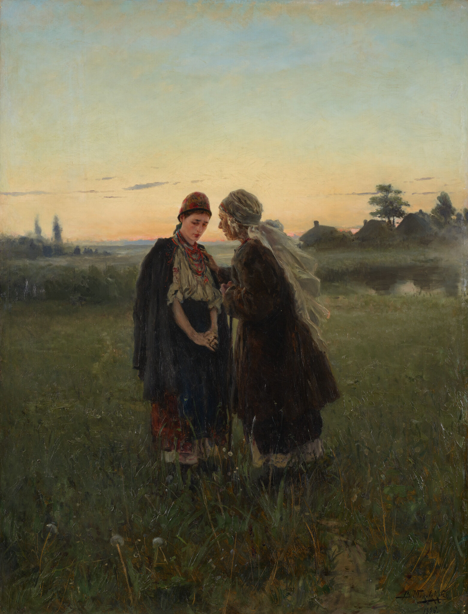 Мать и дочь, Vladimir Makovsky, 1886