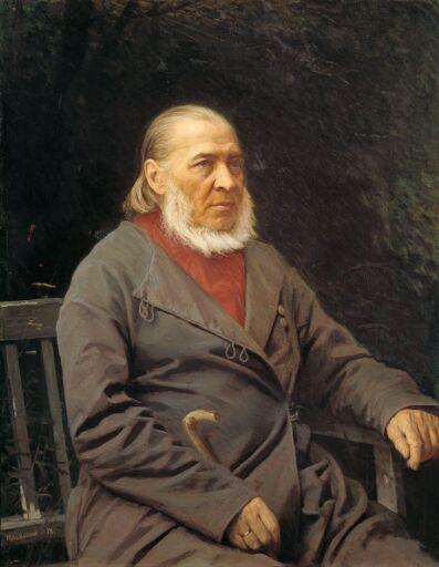 Портрет писателя и поэта Сергея Тимофеевича Аксакова