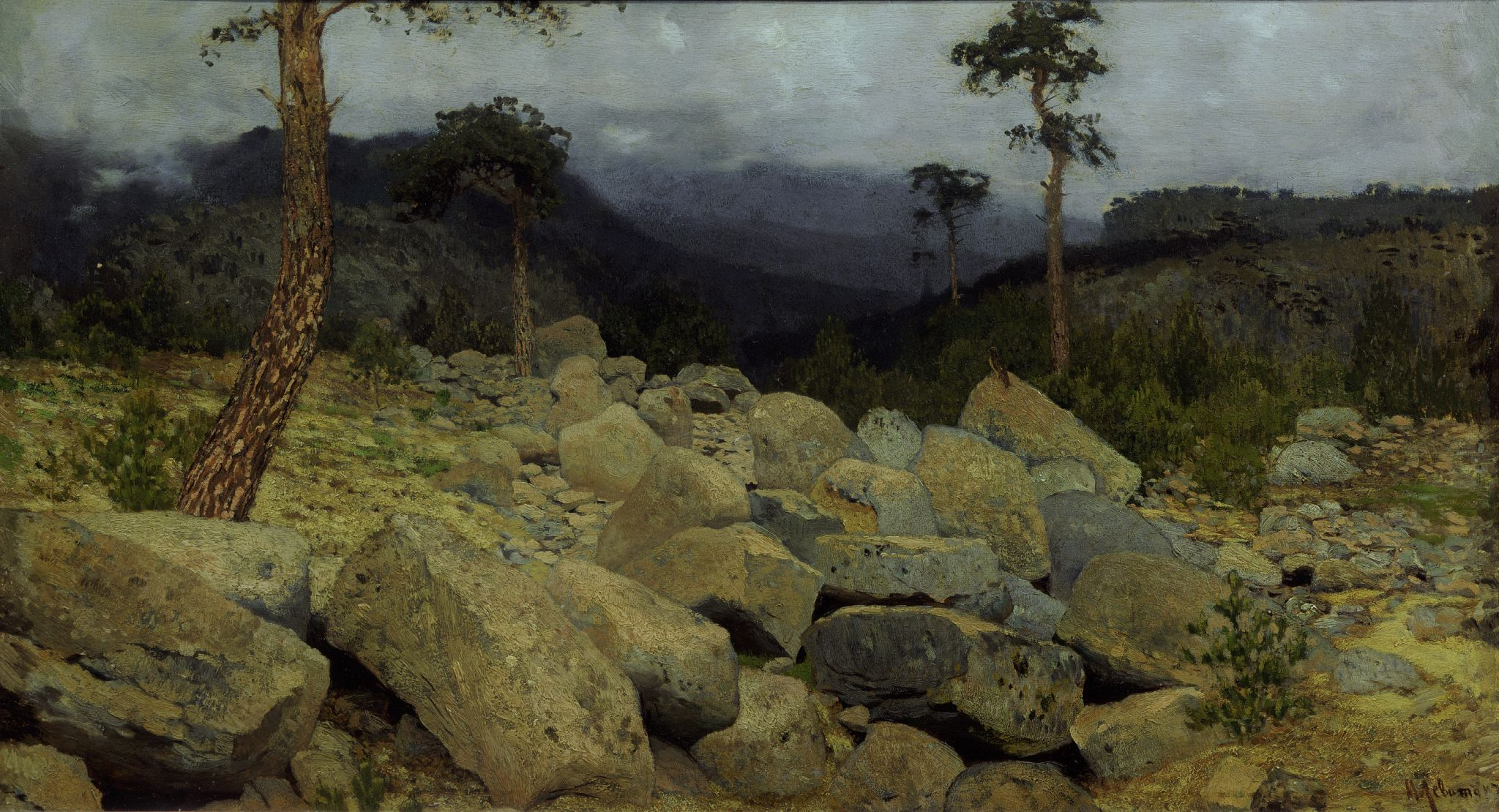 В Крымских горах, Isaac Levitan, 1886