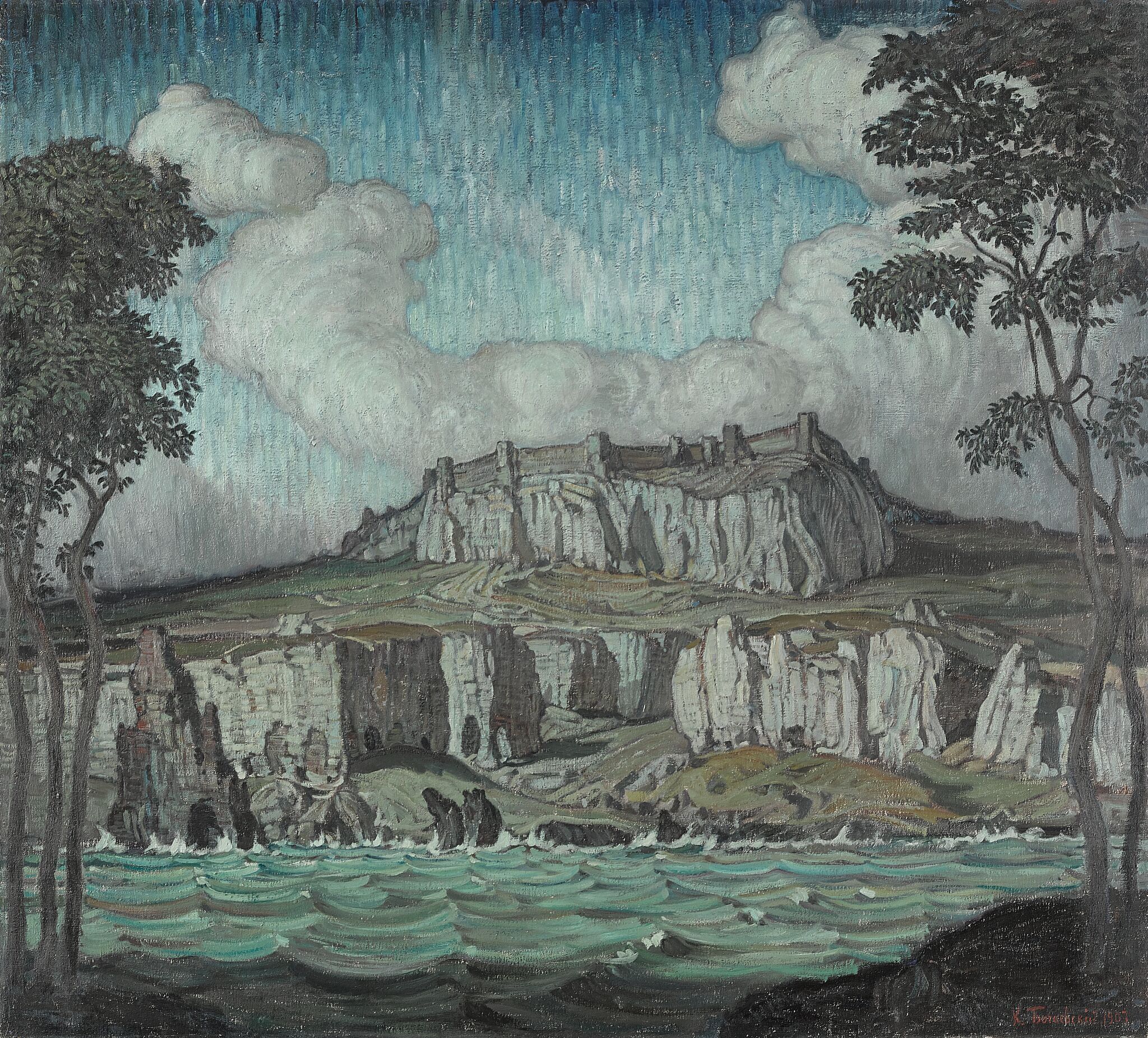 Берег моря, Konstantin Bogaevsky, 1907