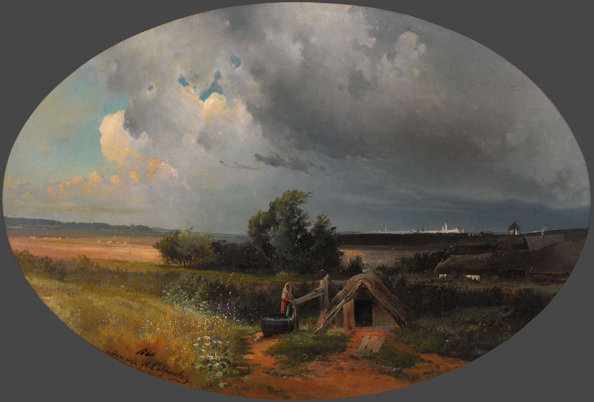 Вид на Москву от Мазилова, Alexei Savrasov, 1861