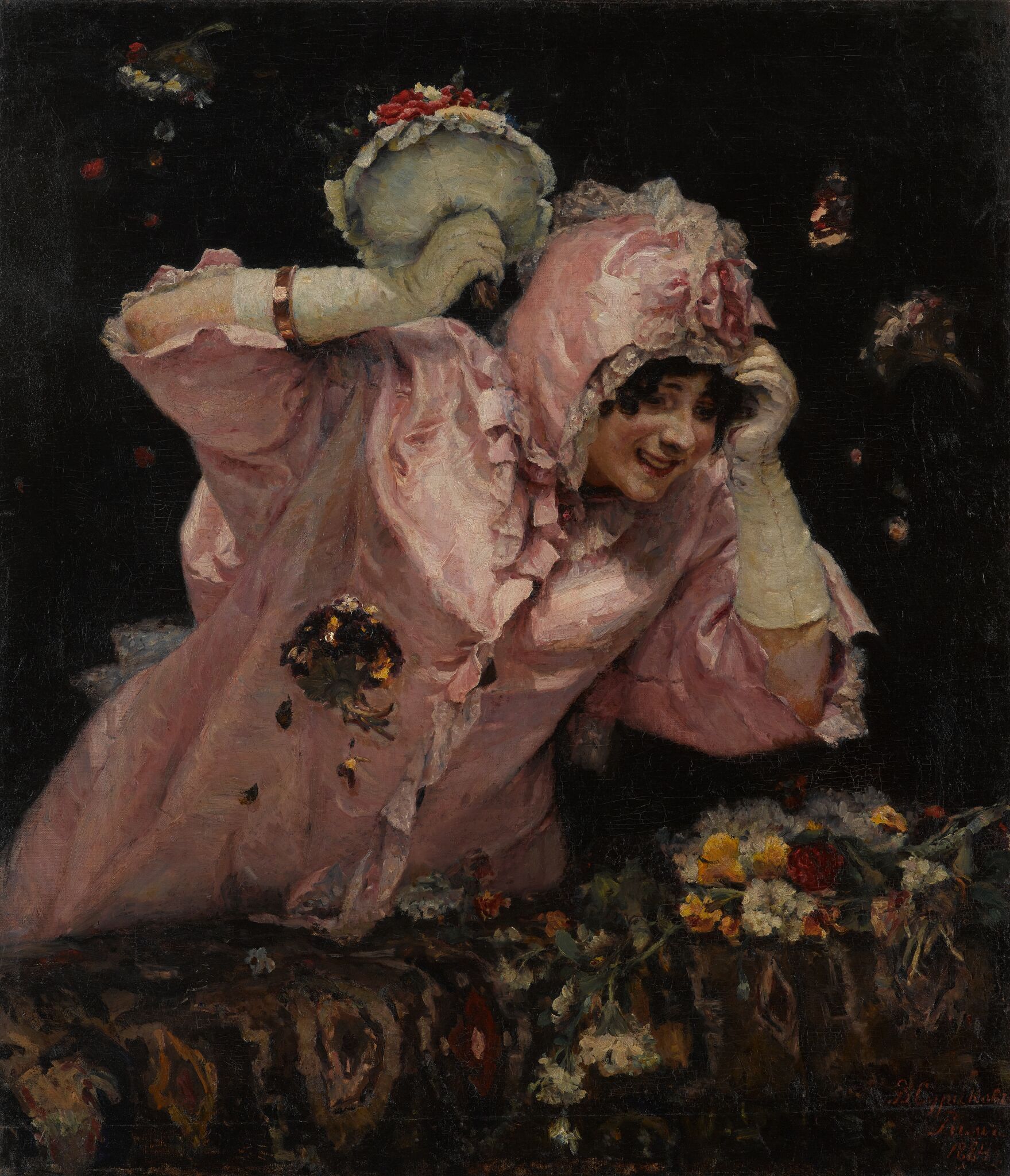 Сцена из римского карнавала, Vasily Surikov, 1884