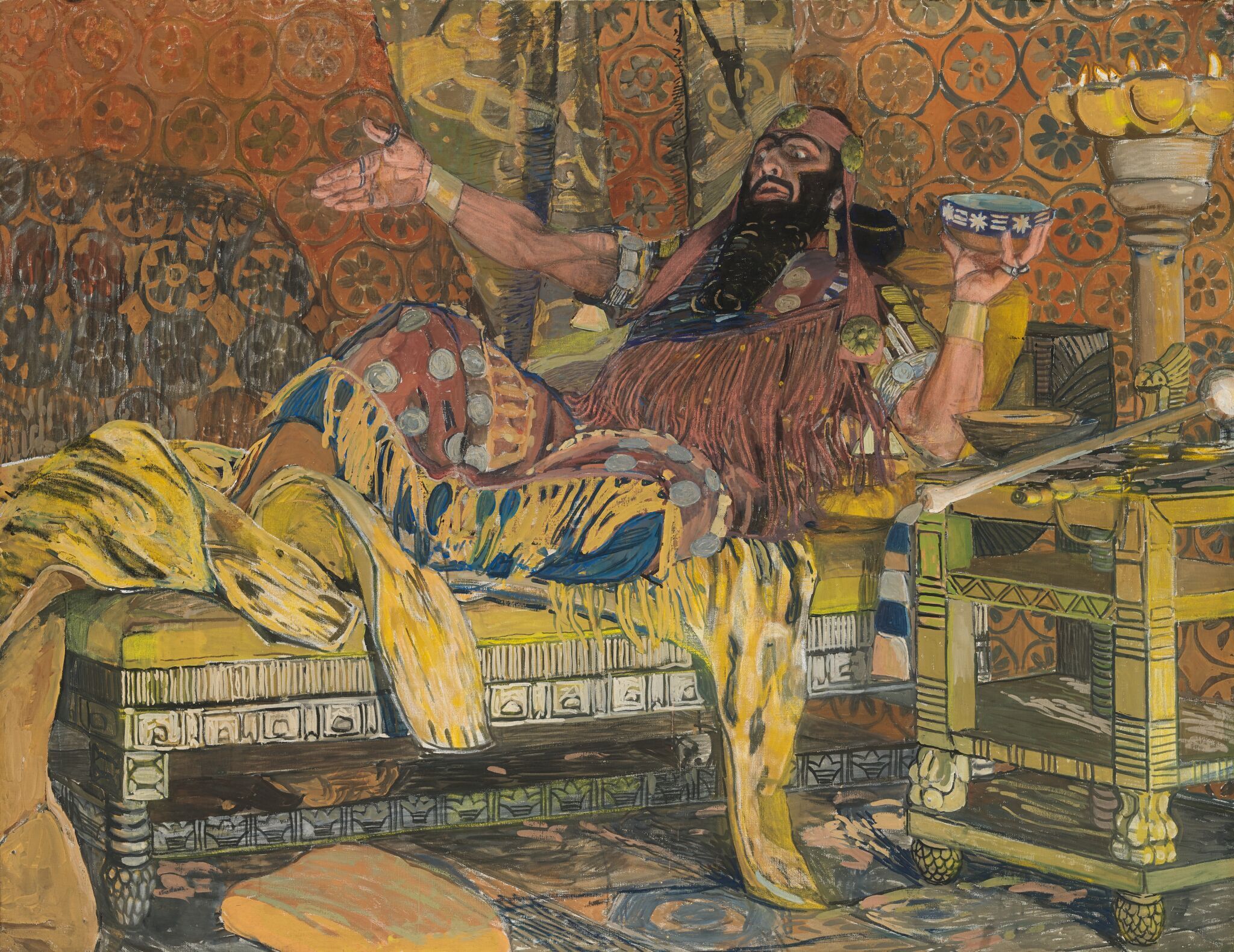 Портрет Ф.И. Шаляпина в роли Олоферна, Aleksandr Golovin, 1908
